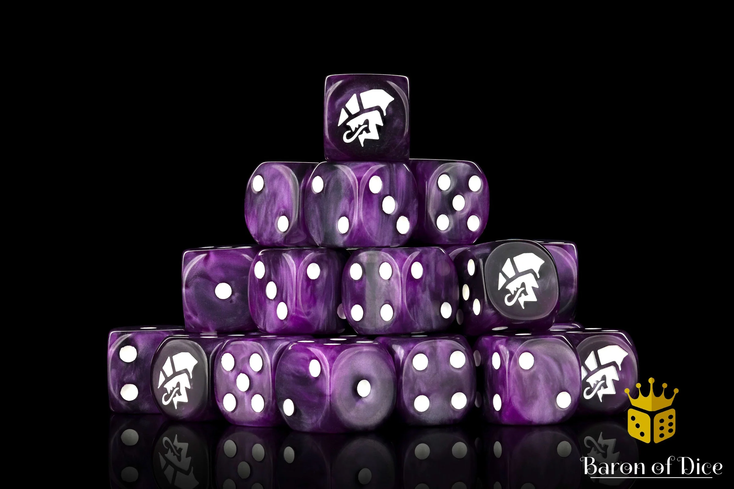 Alien Dice - Purple & White - Image 2