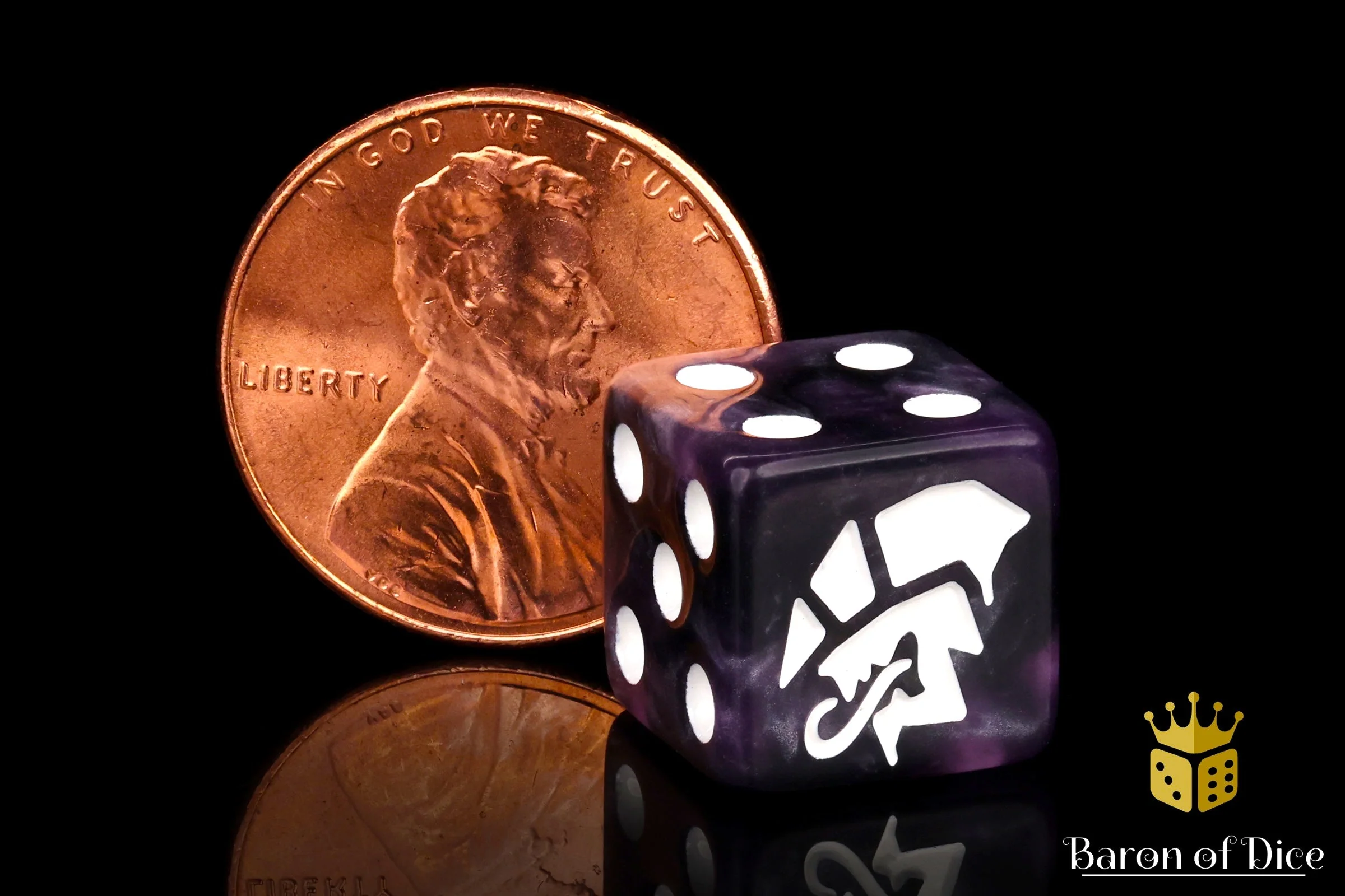 Alien Dice - Purple & White - Image 9