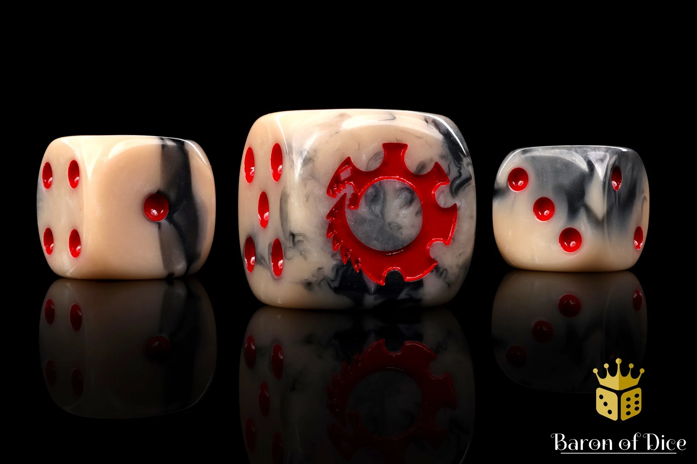Alien Dice - Sand & Red - Image 5