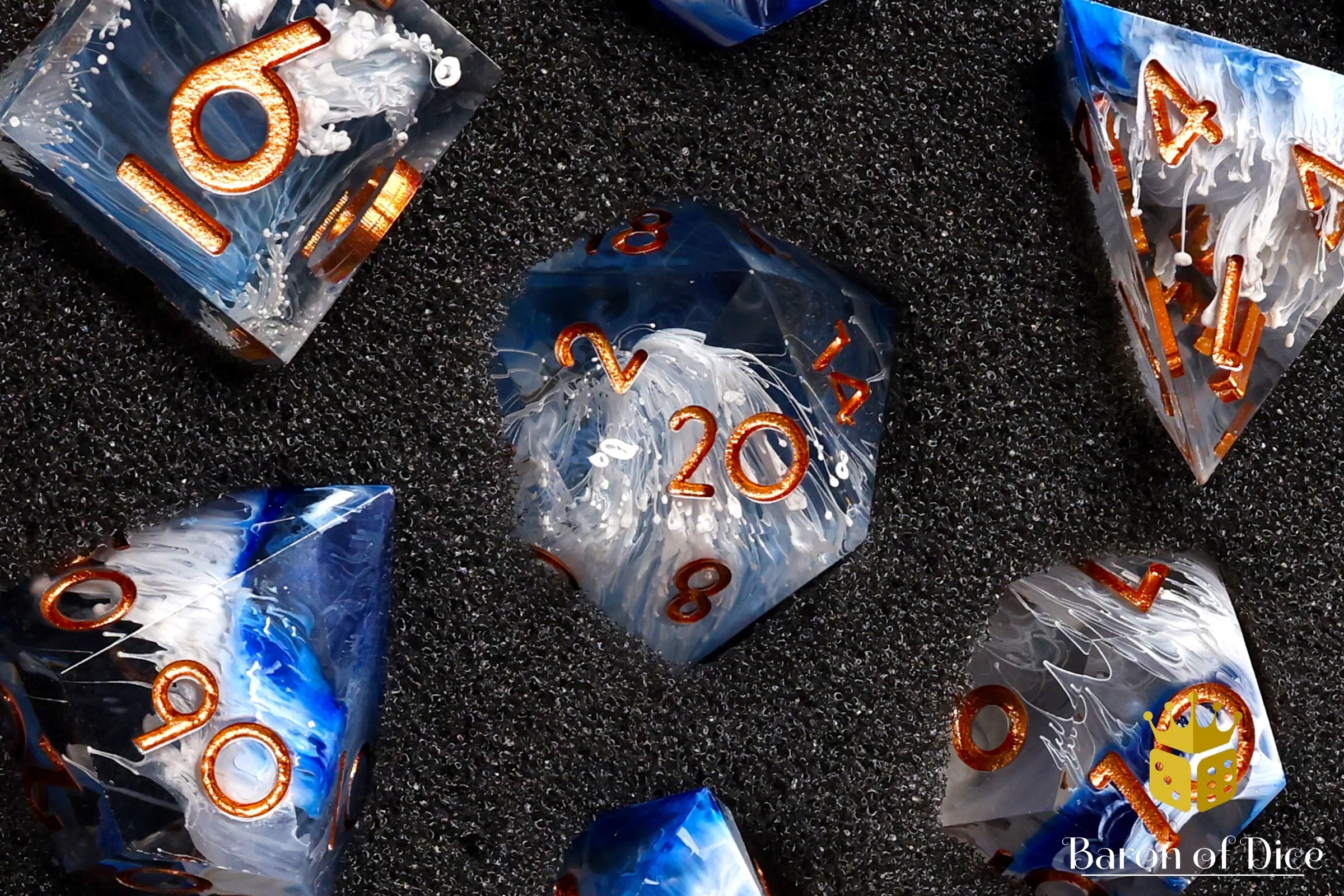 Arctic Breaker Sharp Edge Rpg Dice Set - 7 Pieces - Image 3