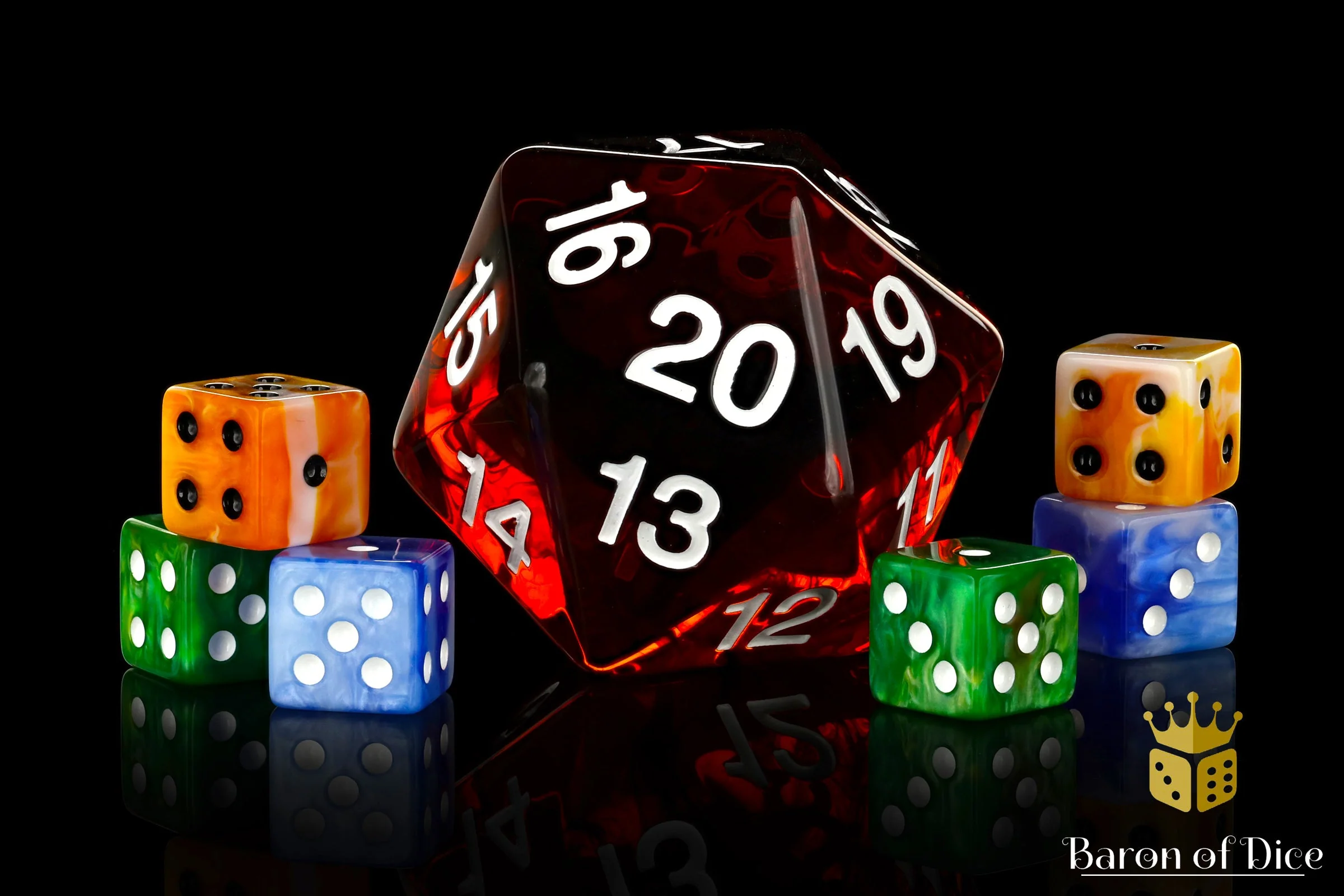 Big Ass D20 - Red Fire - Image 3