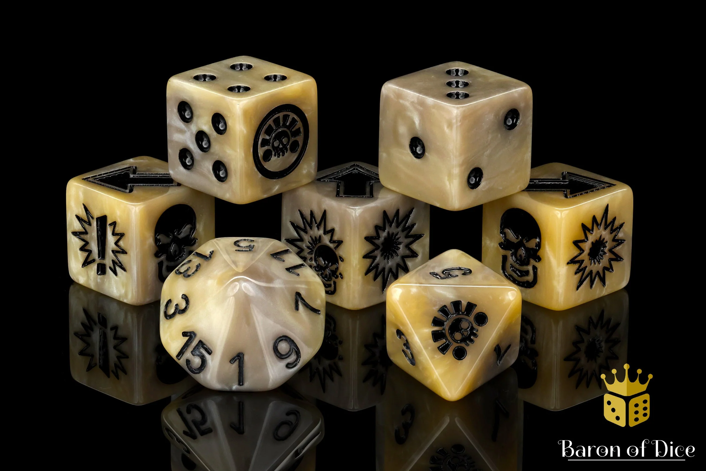 Bone, Football Dice Sets - Image 6