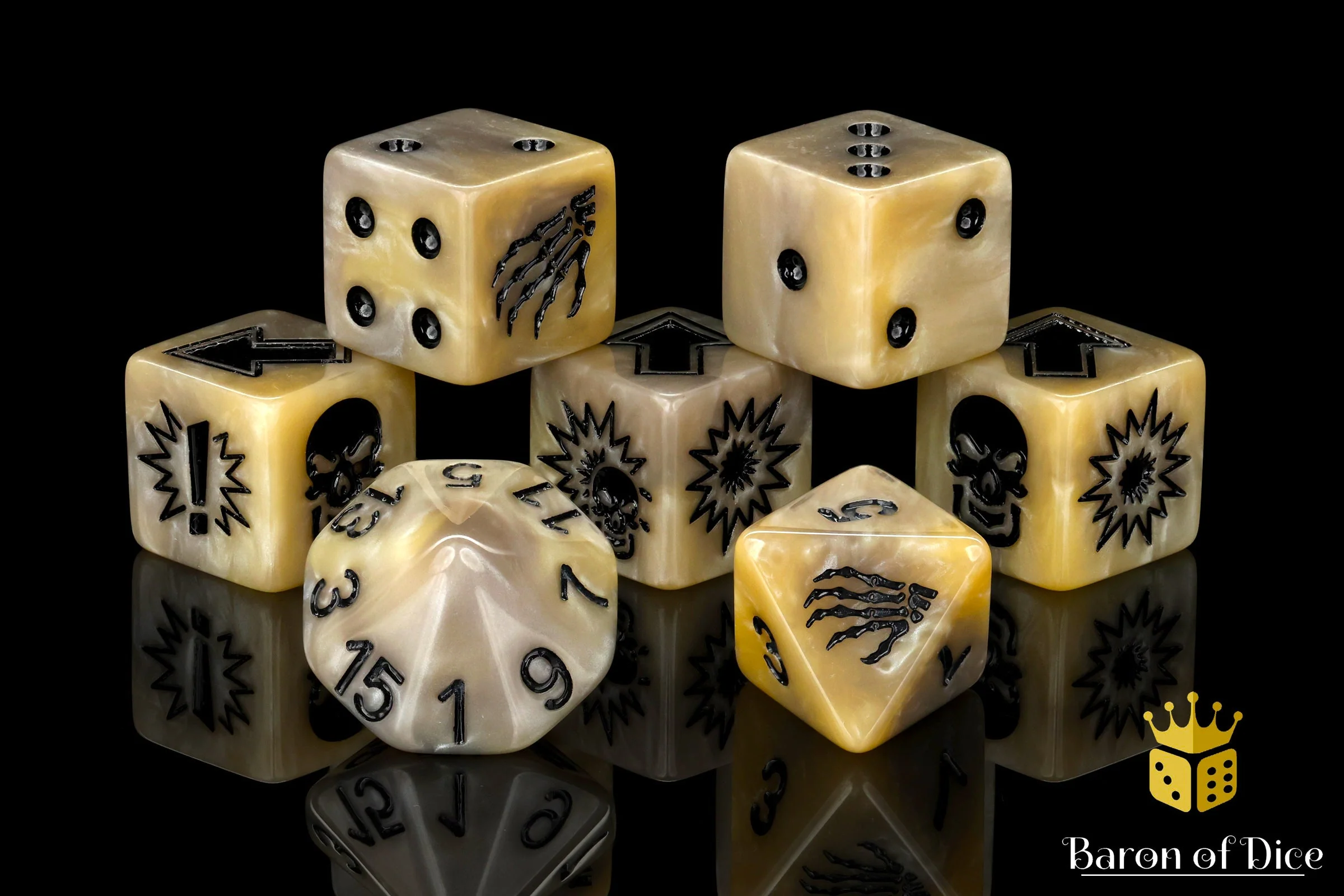 Bone, Football Dice Sets - Image 7