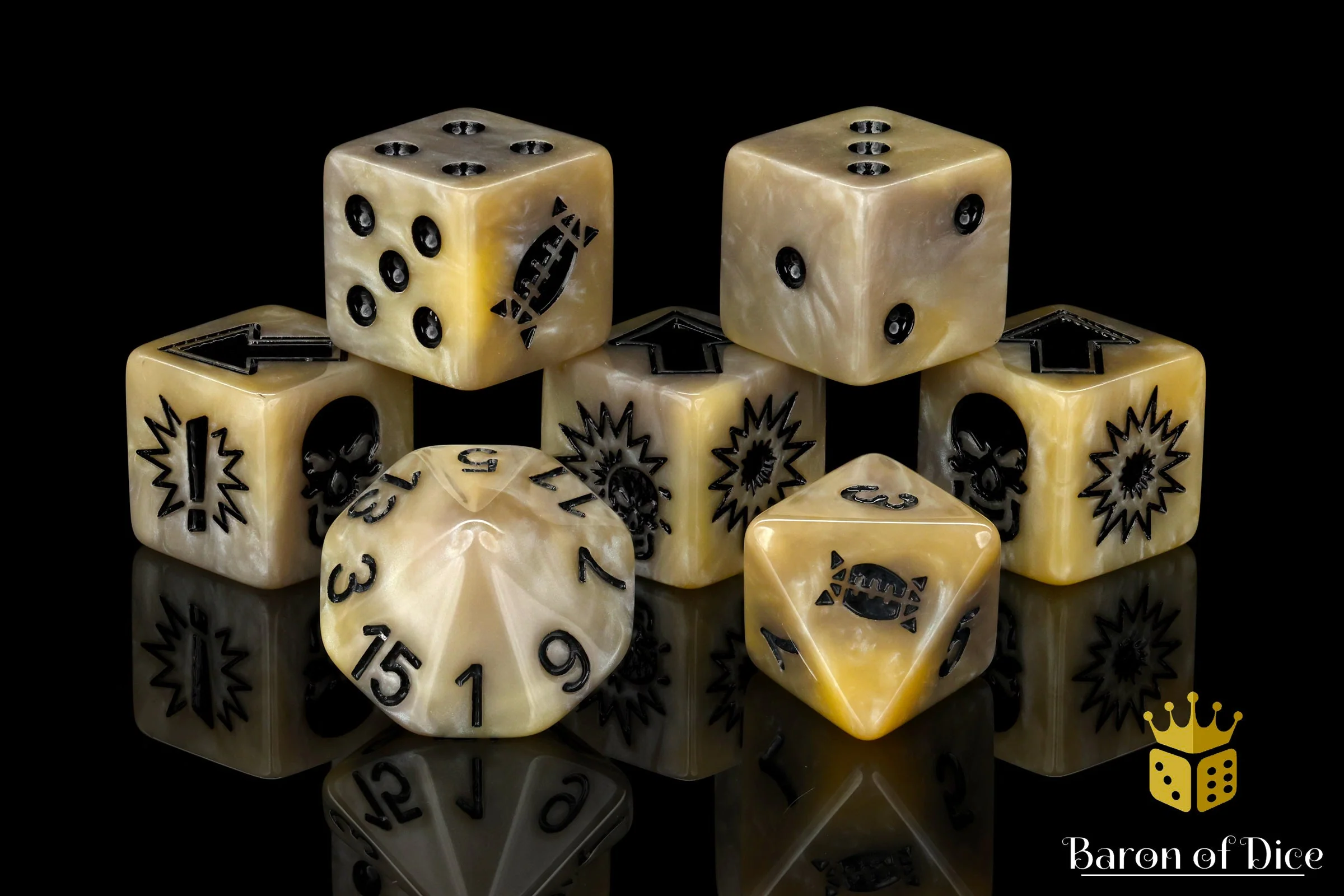 Bone, Football Dice Sets - Image 8