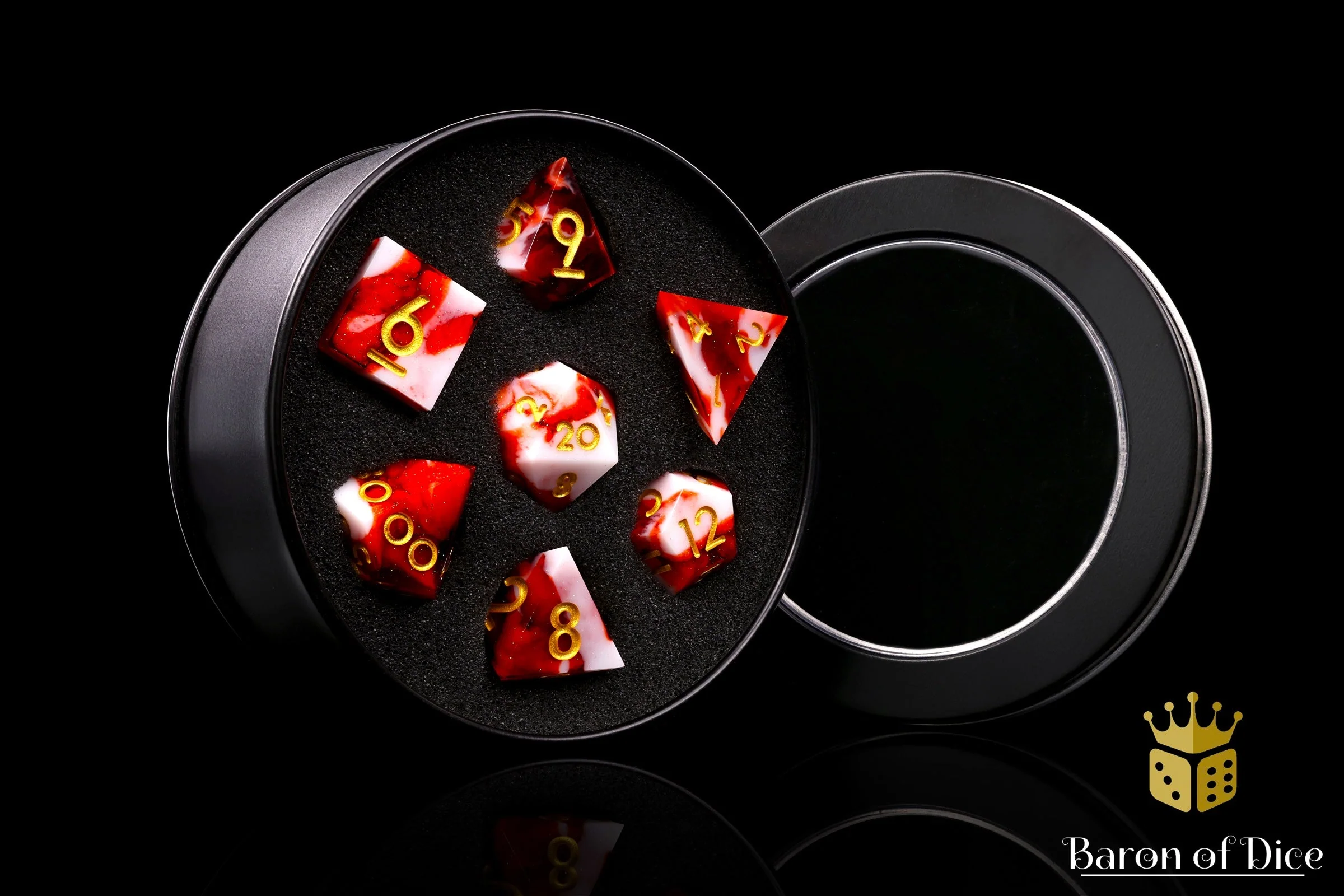 Carnage Sharp Edge Rpg Dice Set - 7 Pieces - Image 2