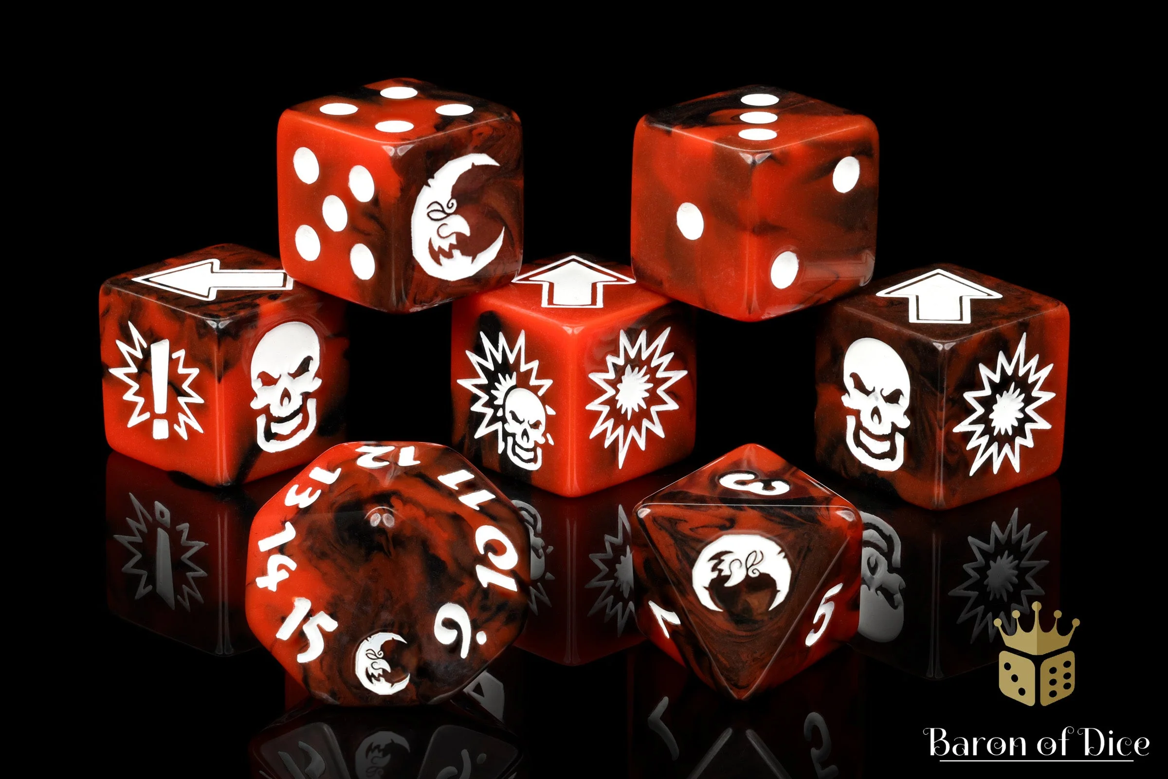 Chaos Red, Football Dice Sets - Image 13
