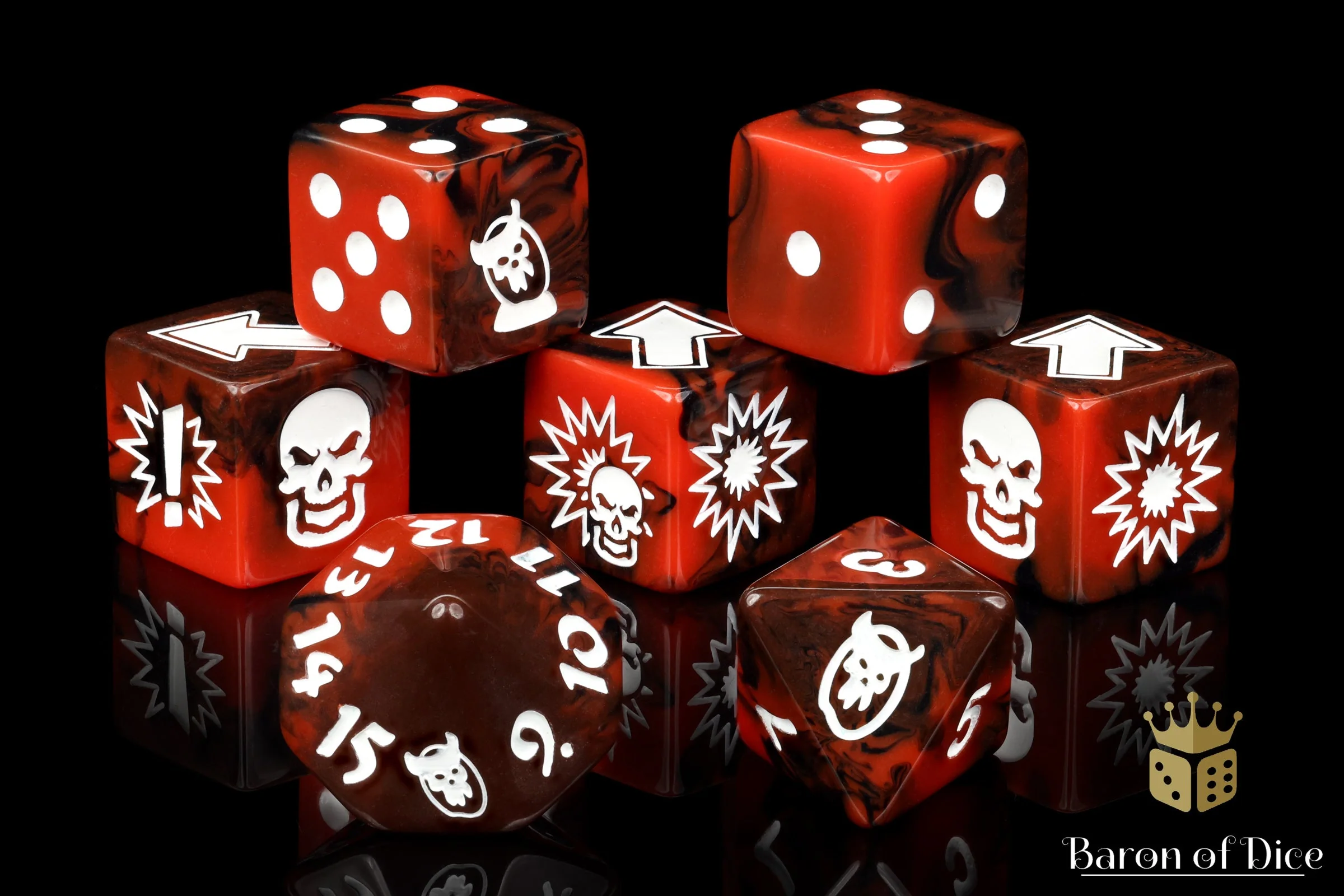 Chaos Red, Football Dice Sets - Image 2