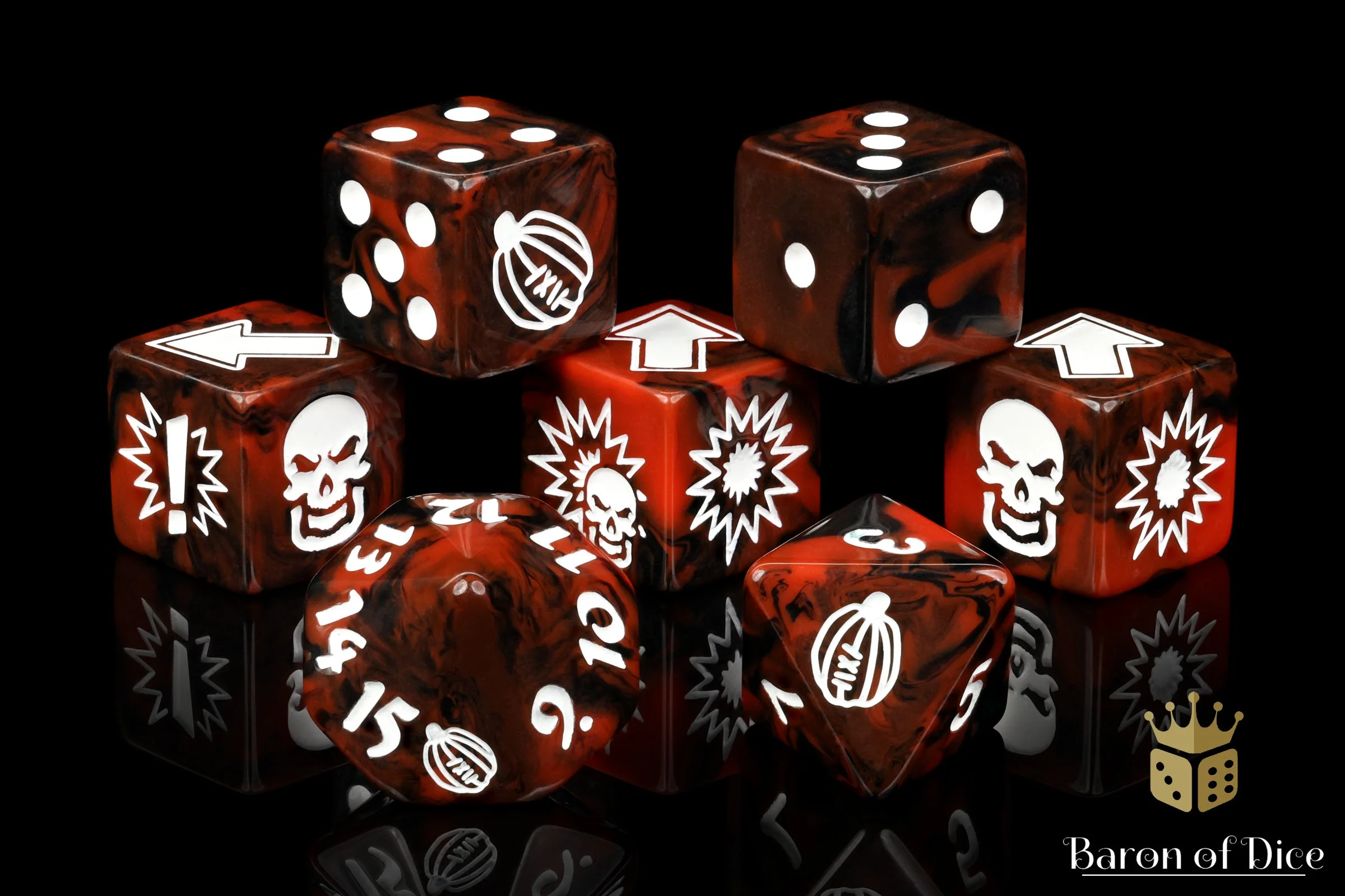 Chaos Red, Football Dice Sets - Image 3