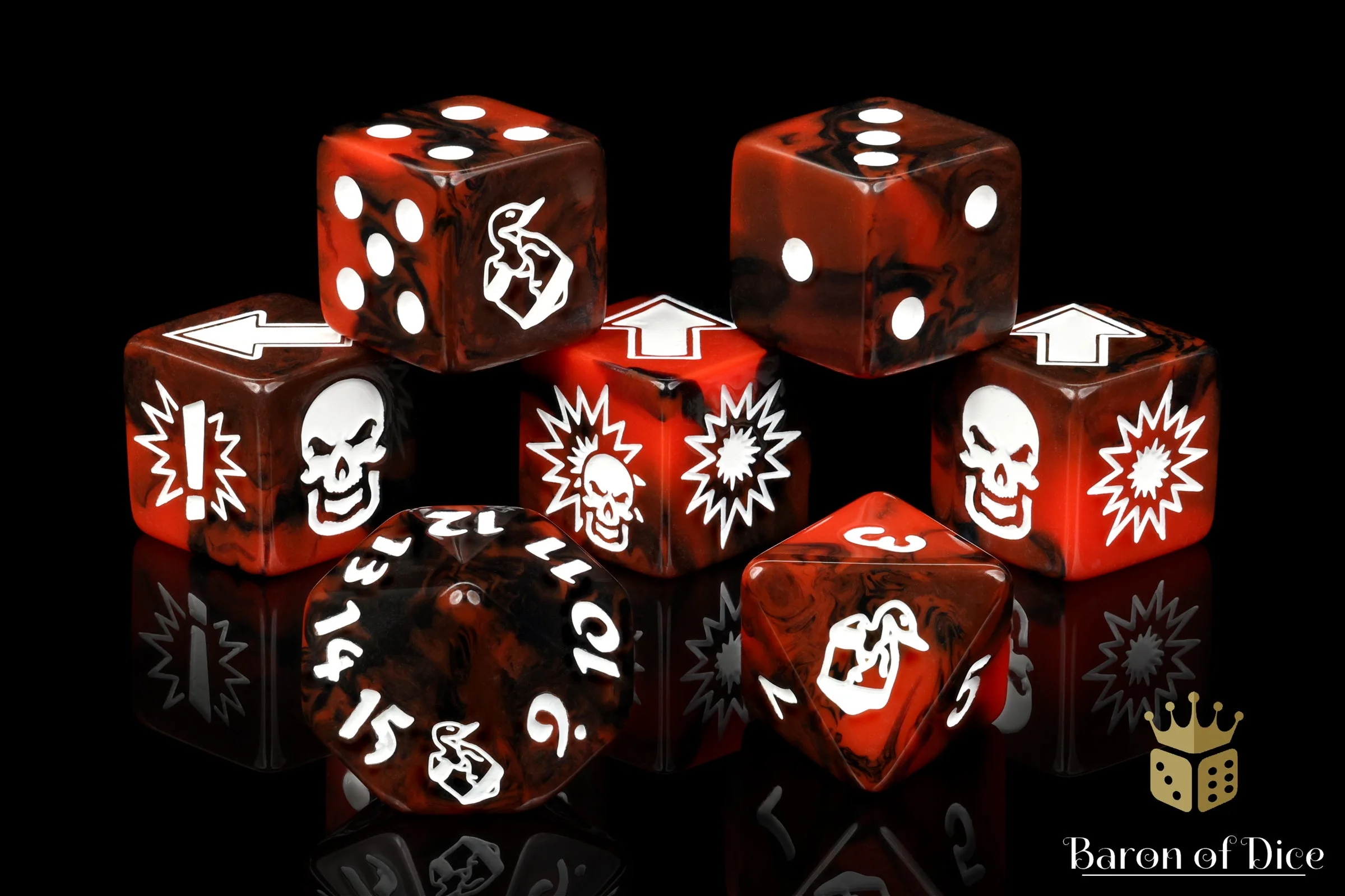 Chaos Red, Football Dice Sets - Image 4