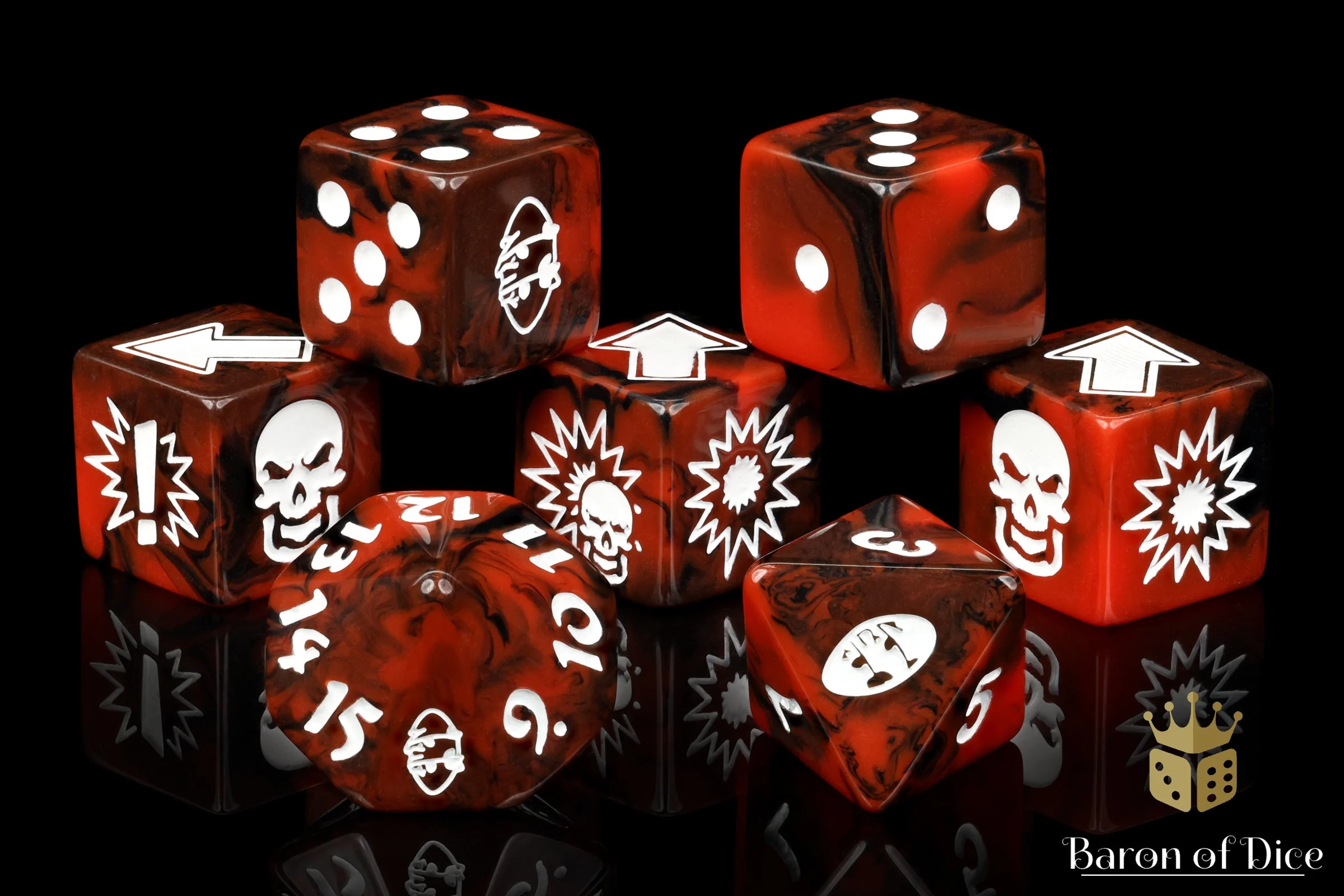 Chaos Red, Football Dice Sets - Image 5