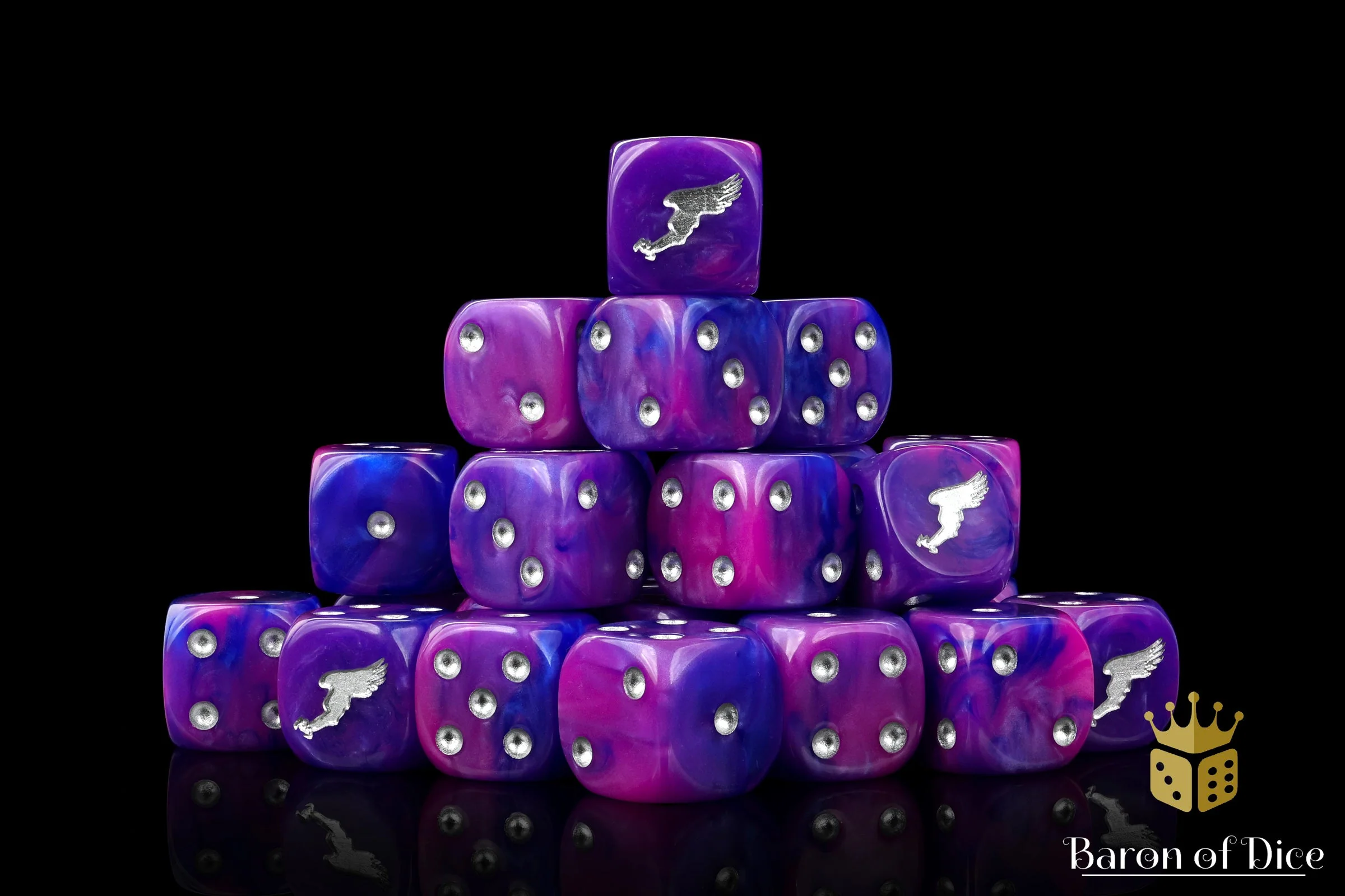 Children Of Profligacy, Silver Inlay Dice - Image 5
