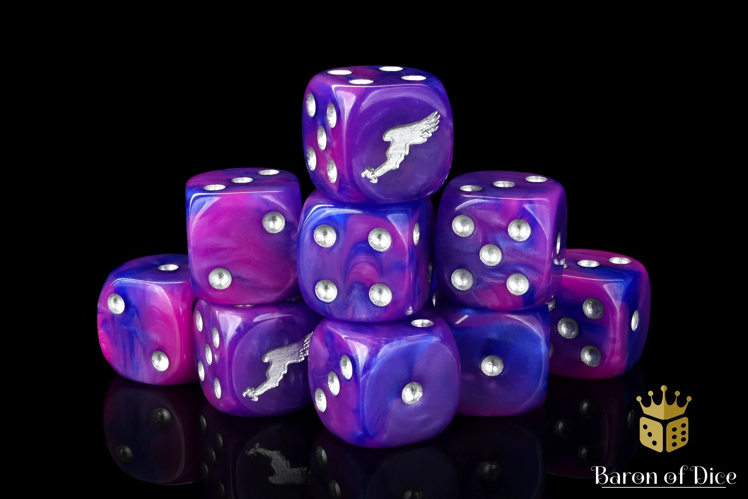 Children Of Profligacy, Silver Inlay Dice - Image 6