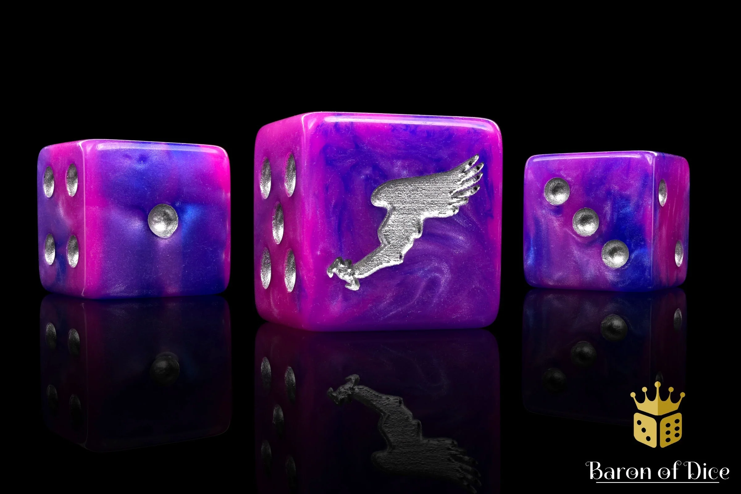 Children Of Profligacy, Silver Inlay Dice - Image 8