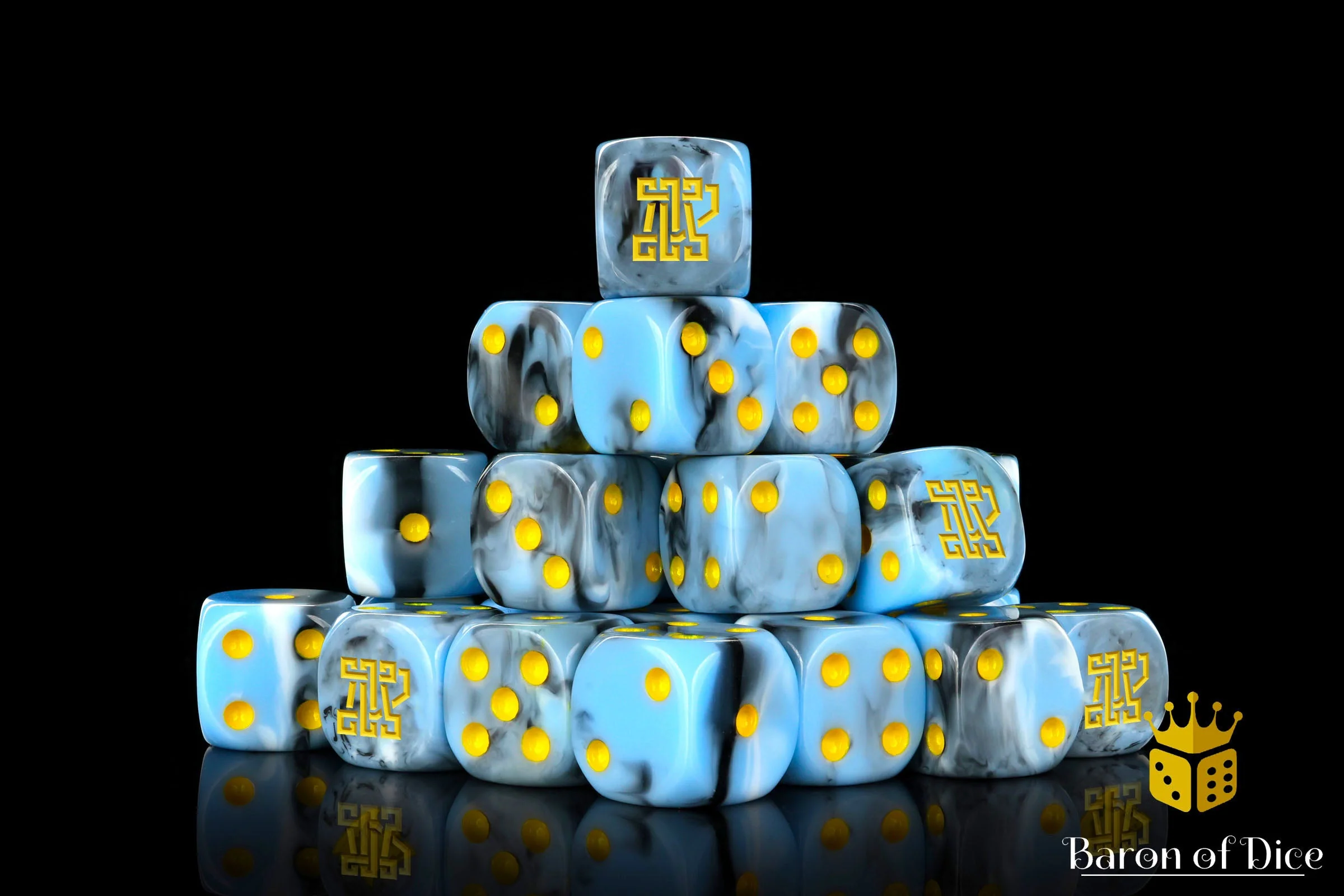 Clan Mcflaggon, Ice Blue, Dice - Image 2
