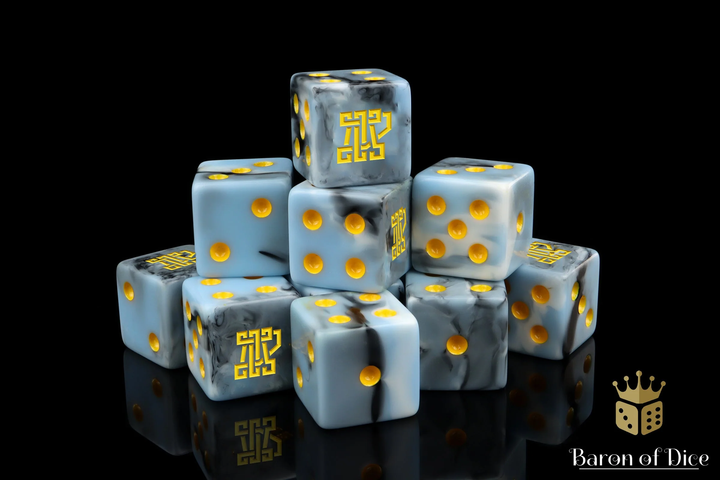 Clan Mcflaggon, Ice Blue, Dice - Image 6