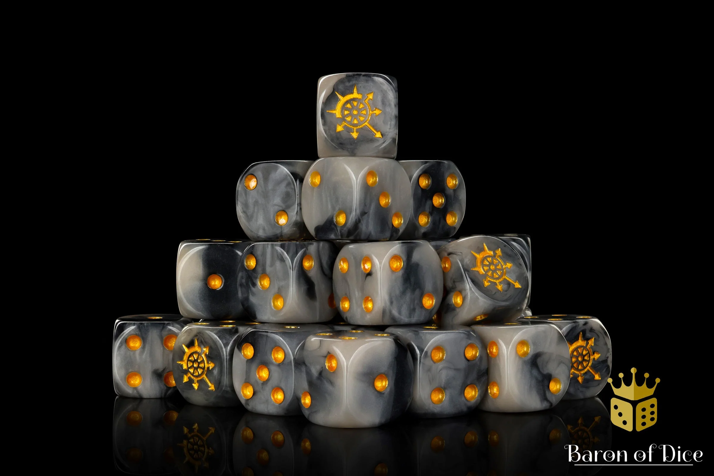 Cogs Of Chaos, Corrupted Steel, 16Mm Dice - Image 5
