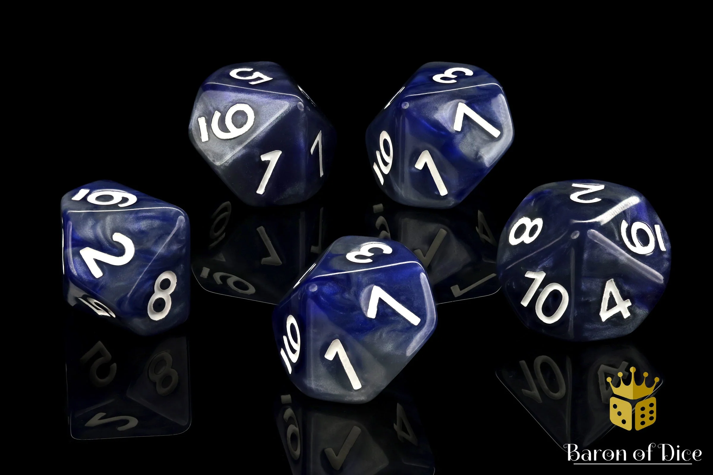Counter - Blue And Silver D10 - Image 3