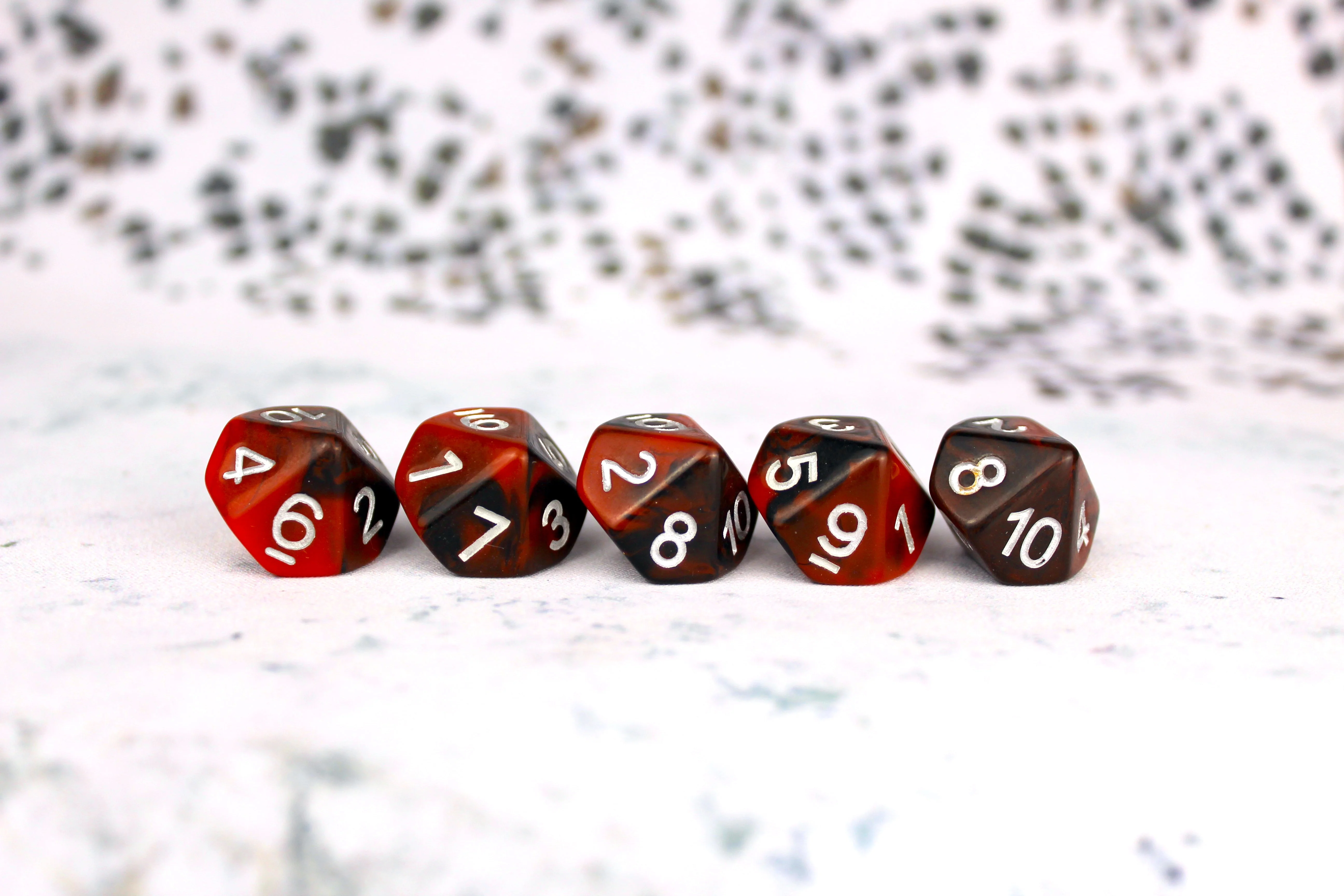 Counter - Red And Black D10 - Image 2