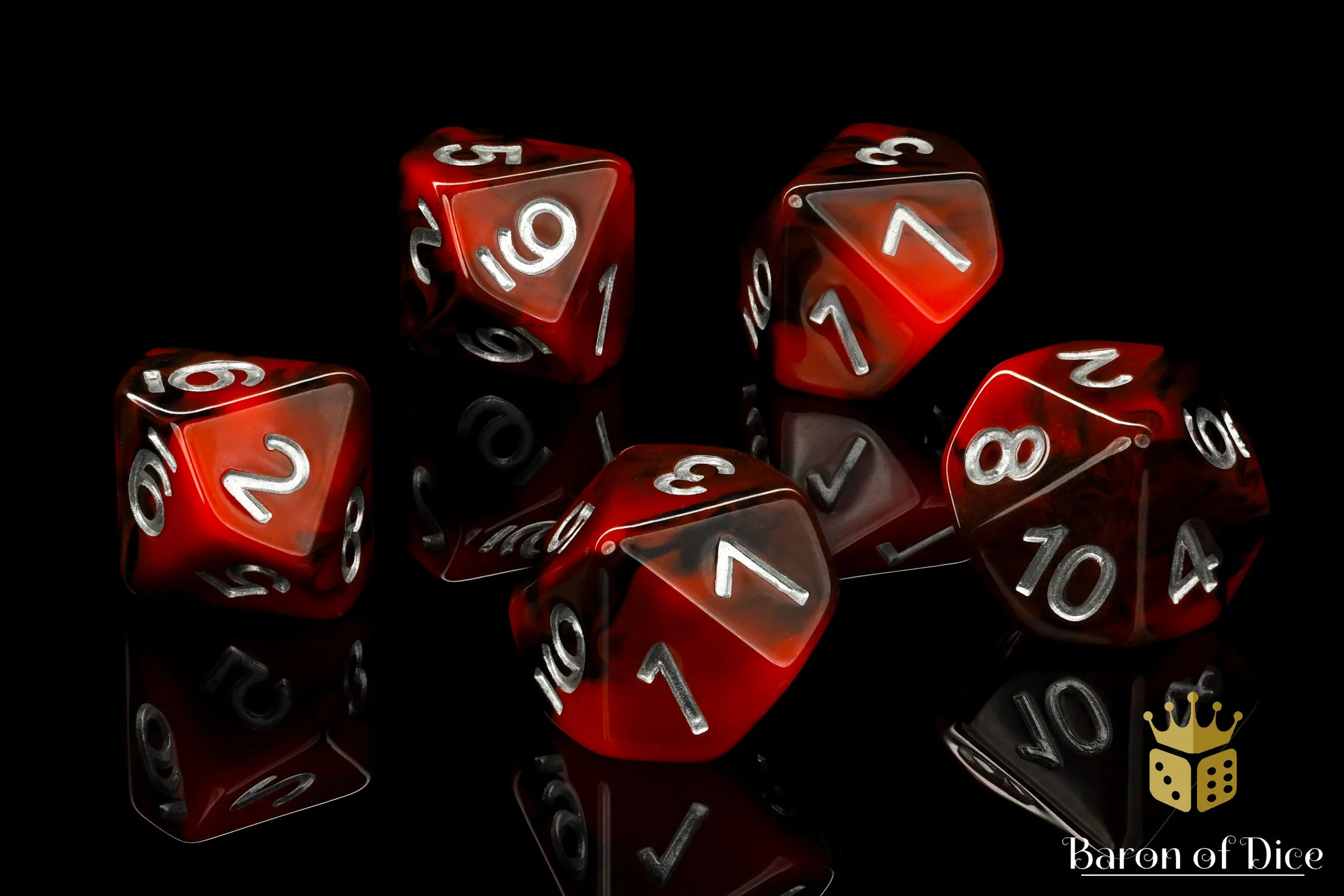 Counter - Red And Black D10 - Image 3