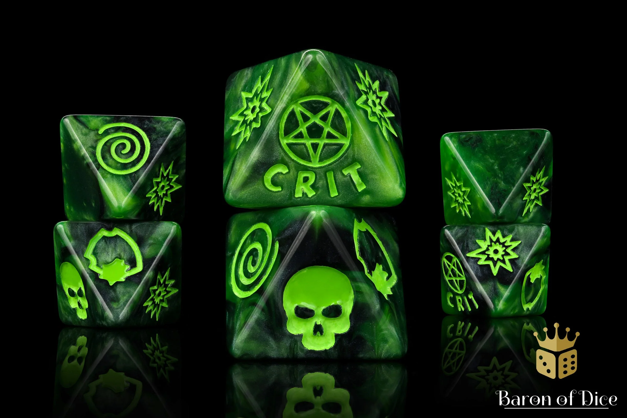 Dark Illuminati D8 Dice Set - Image 4