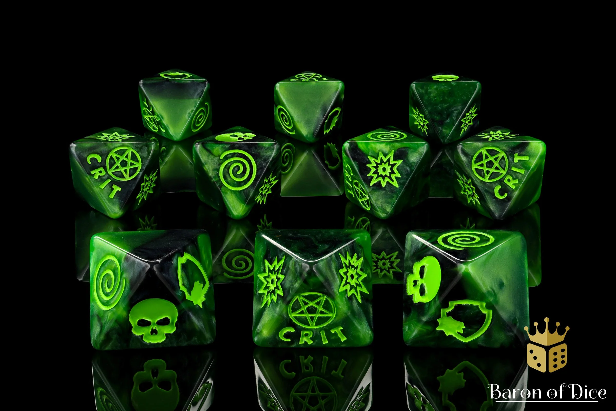 Dark Illuminati D8 Dice Set - Image 5