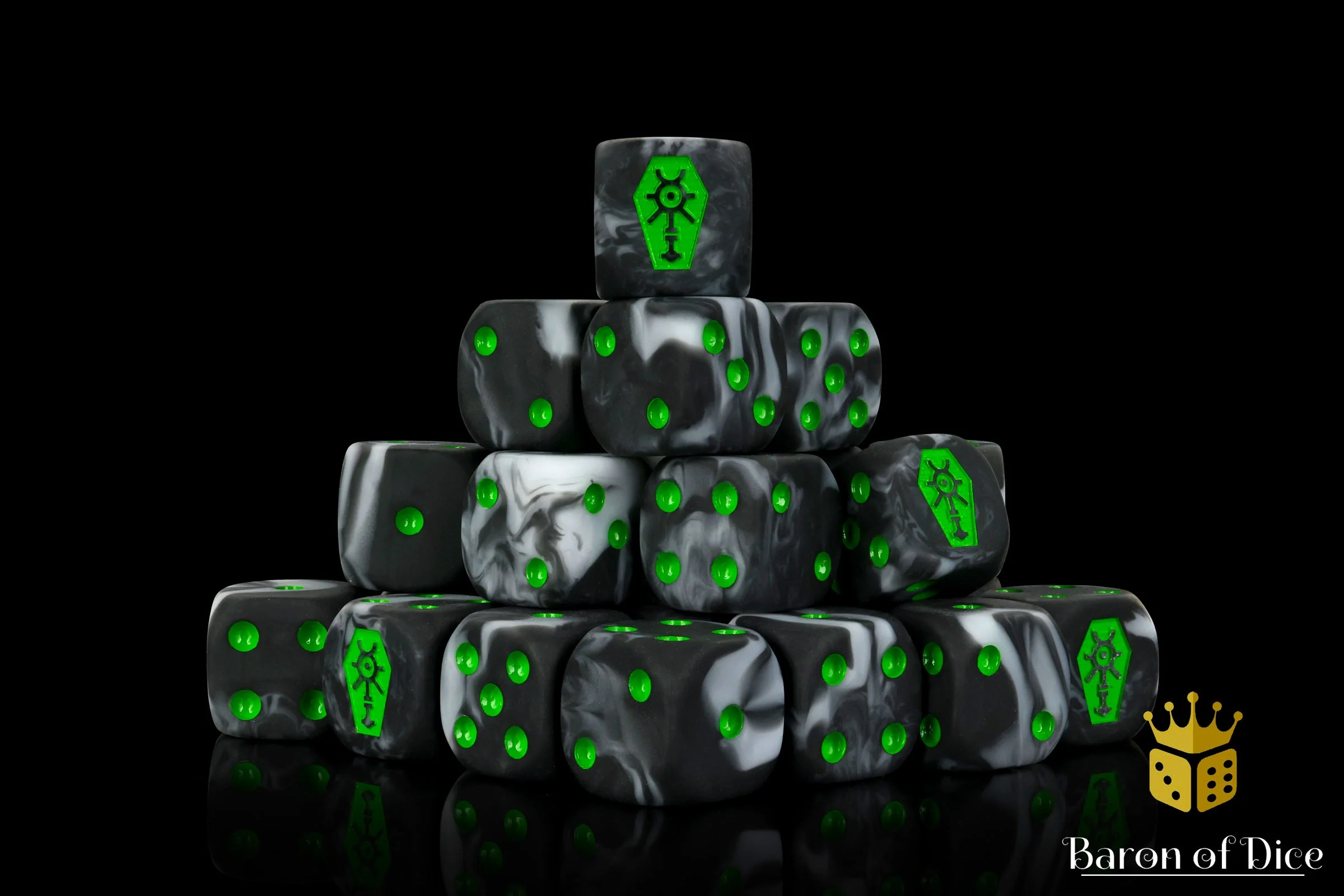 Day Of The Dead, Green Coffin, Dice - Image 4