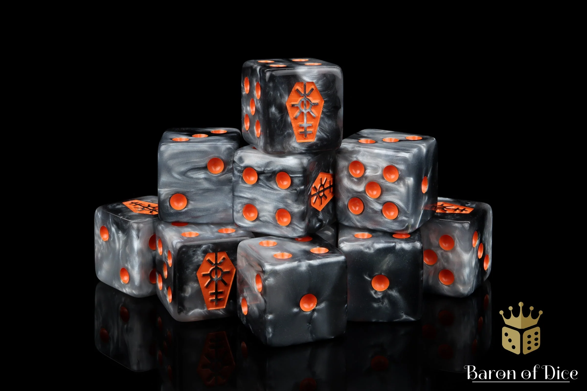 Day Of The Dead, Orange Coffin Dice - Image 4