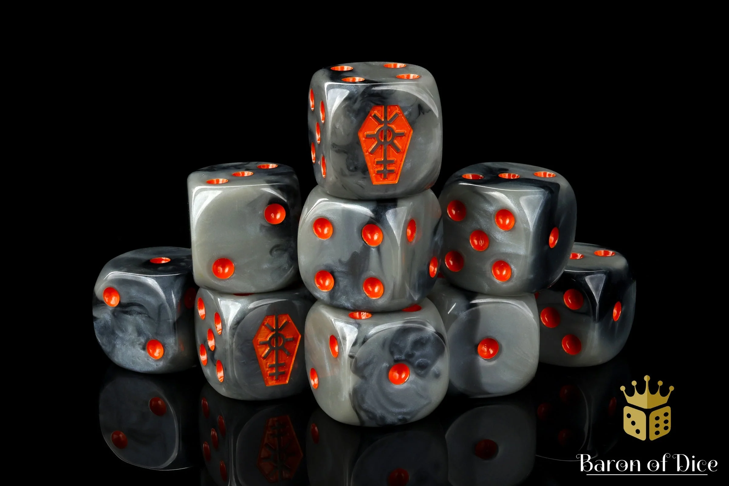 Day Of The Dead, Orange Coffin Dice - Image 8