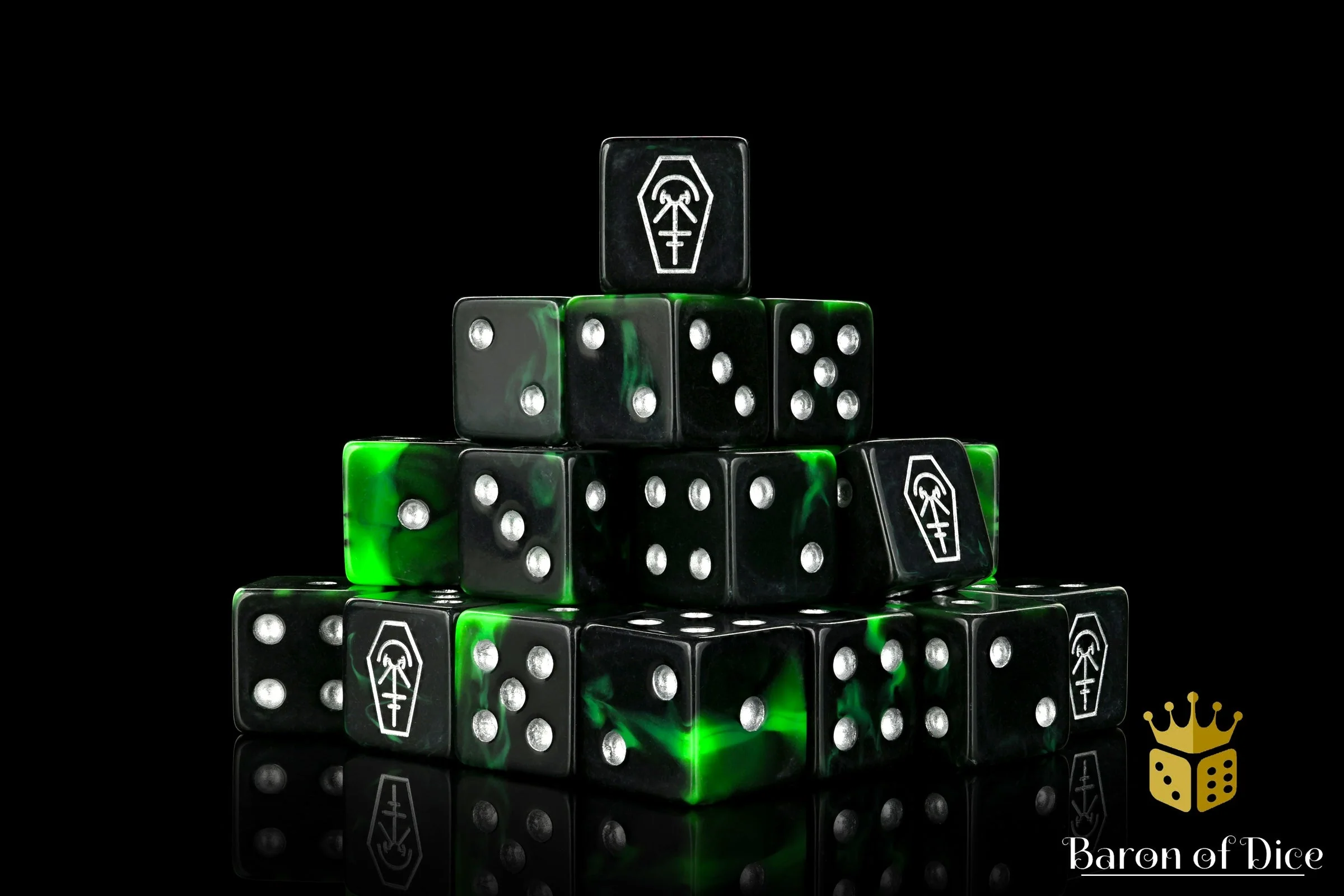 Day Of The Dead, Silver Coffin, Dice - Image 5