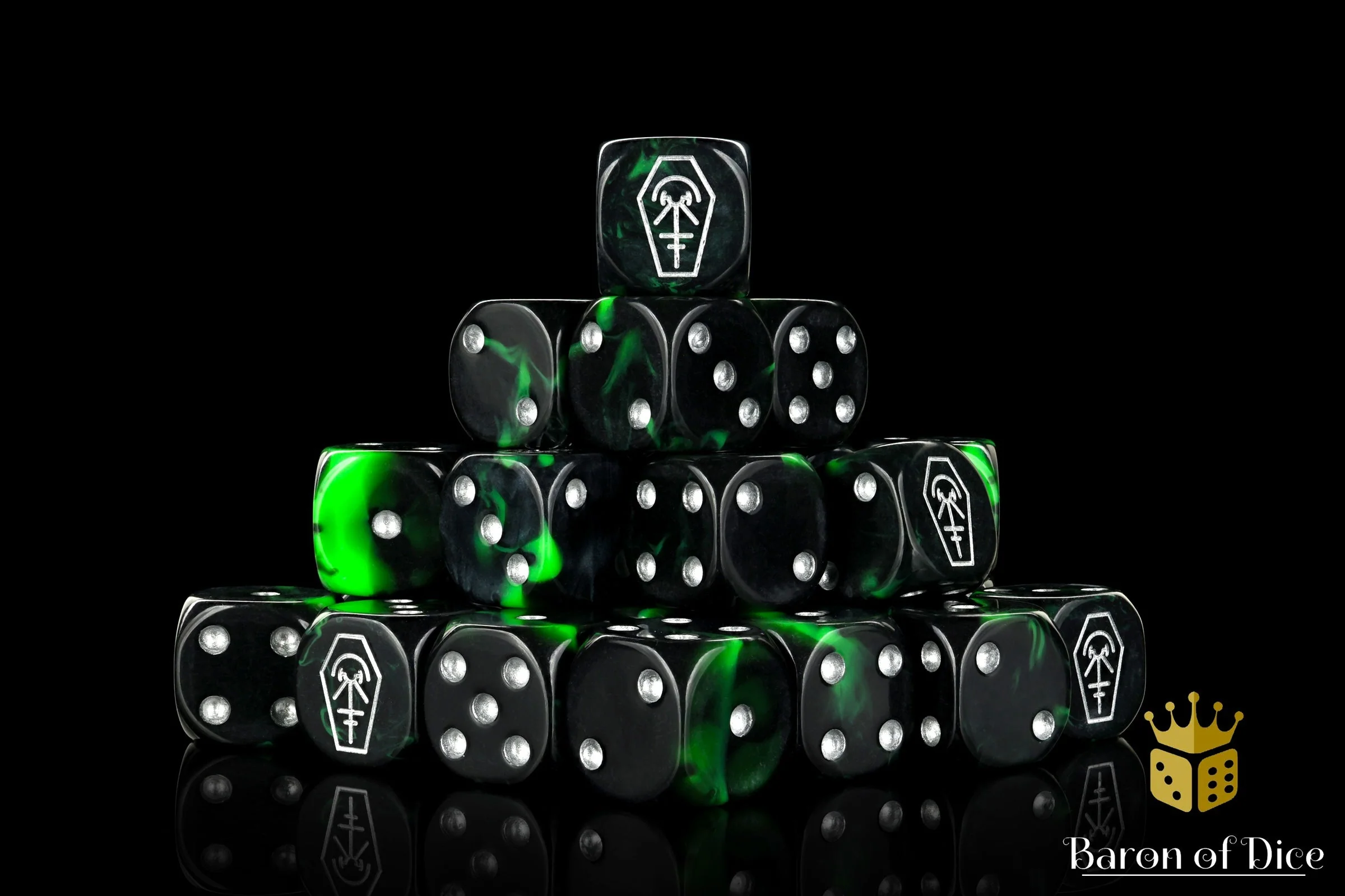 Day Of The Dead, Silver Coffin, Dice - Image 6