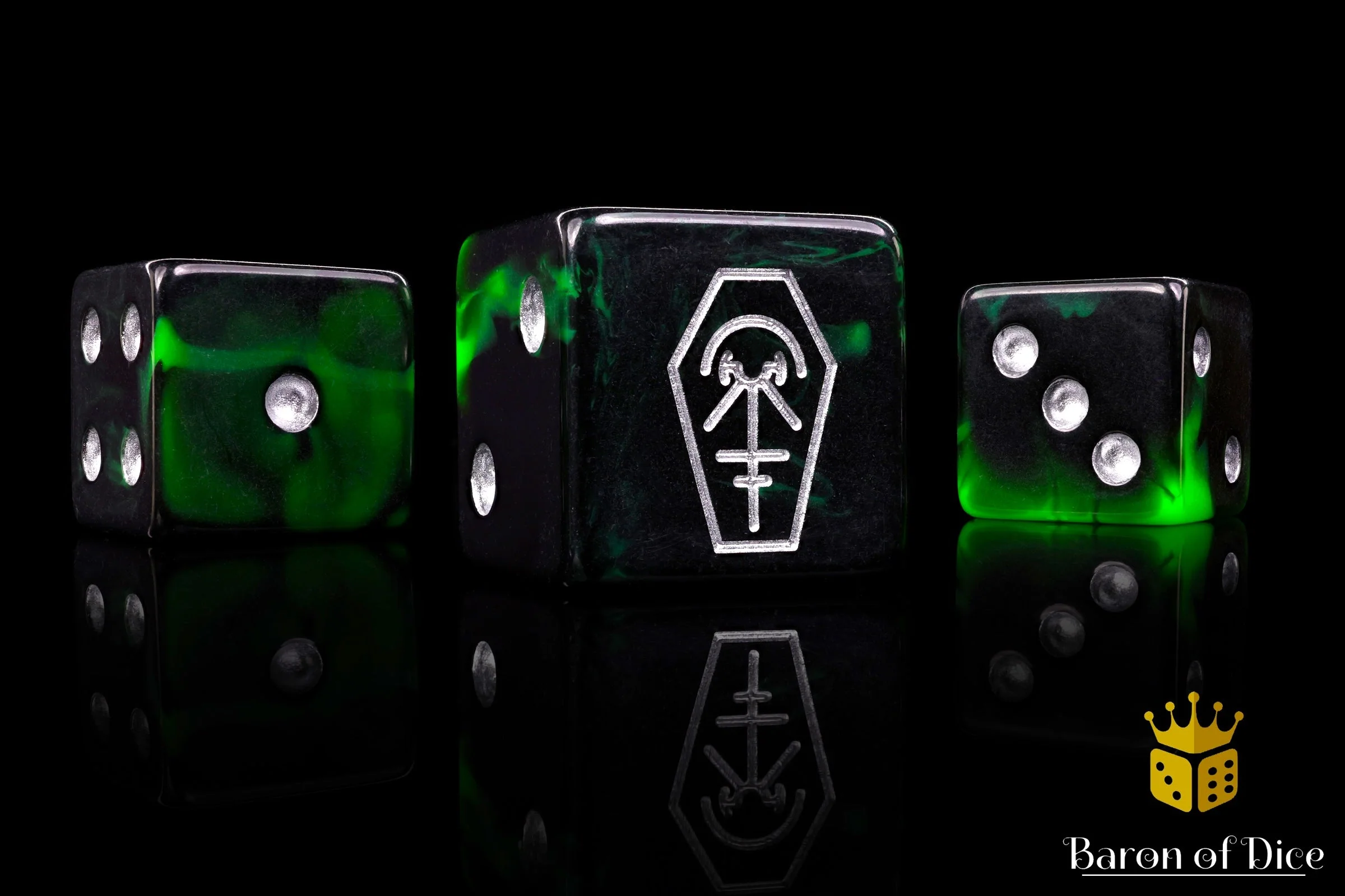 Day Of The Dead, Silver Coffin, Dice - Image 7