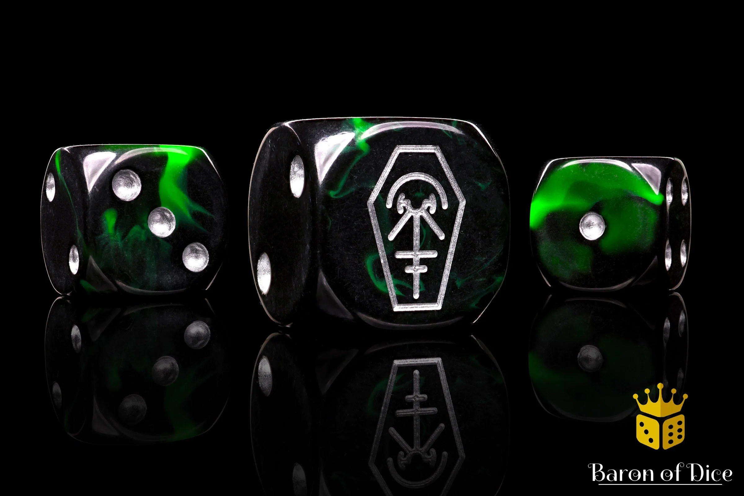 Day Of The Dead, Silver Coffin, Dice - Image 8
