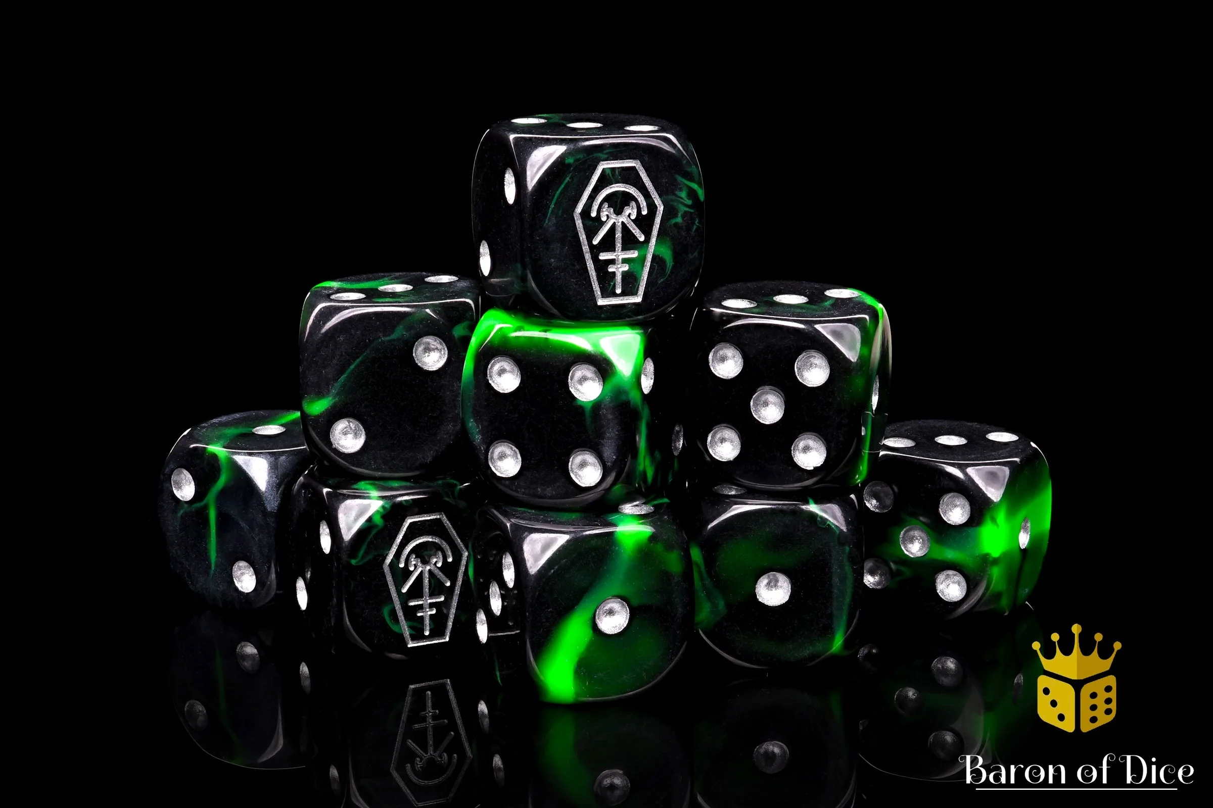 Day Of The Dead, Silver Coffin, Dice - Image 9