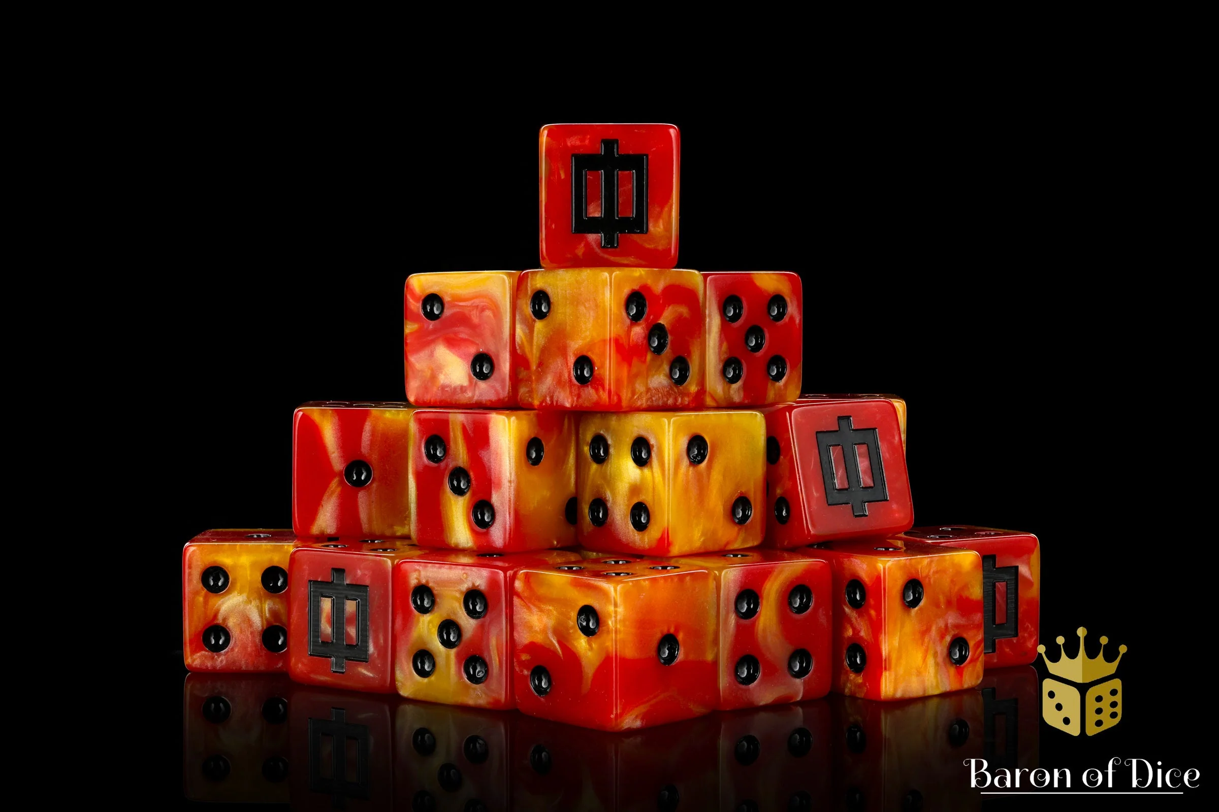 Dwarven Fyre Rune 16Mm Dice - Image 7