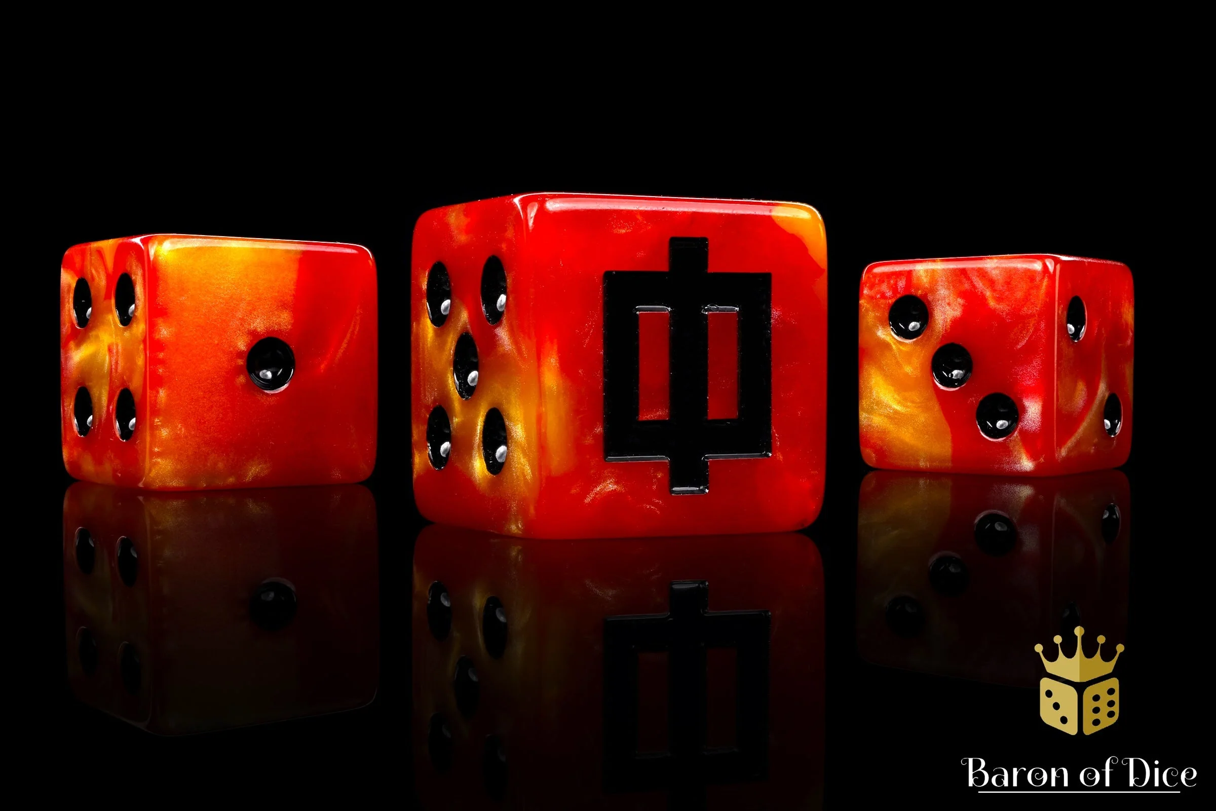 Dwarven Fyre Rune 16Mm Dice - Image 8
