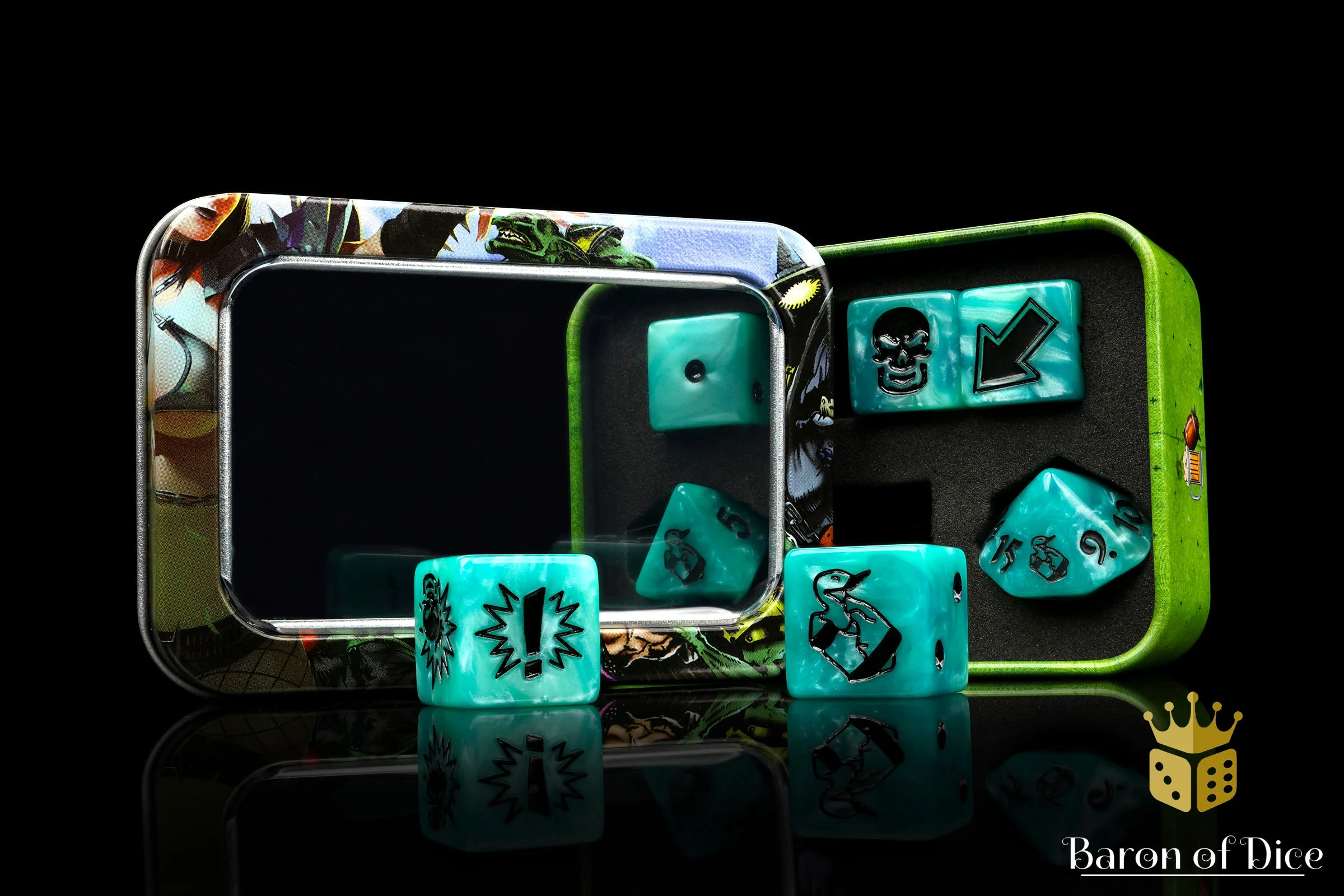 Ethereal Blue, Football Dice Sets - Image 10