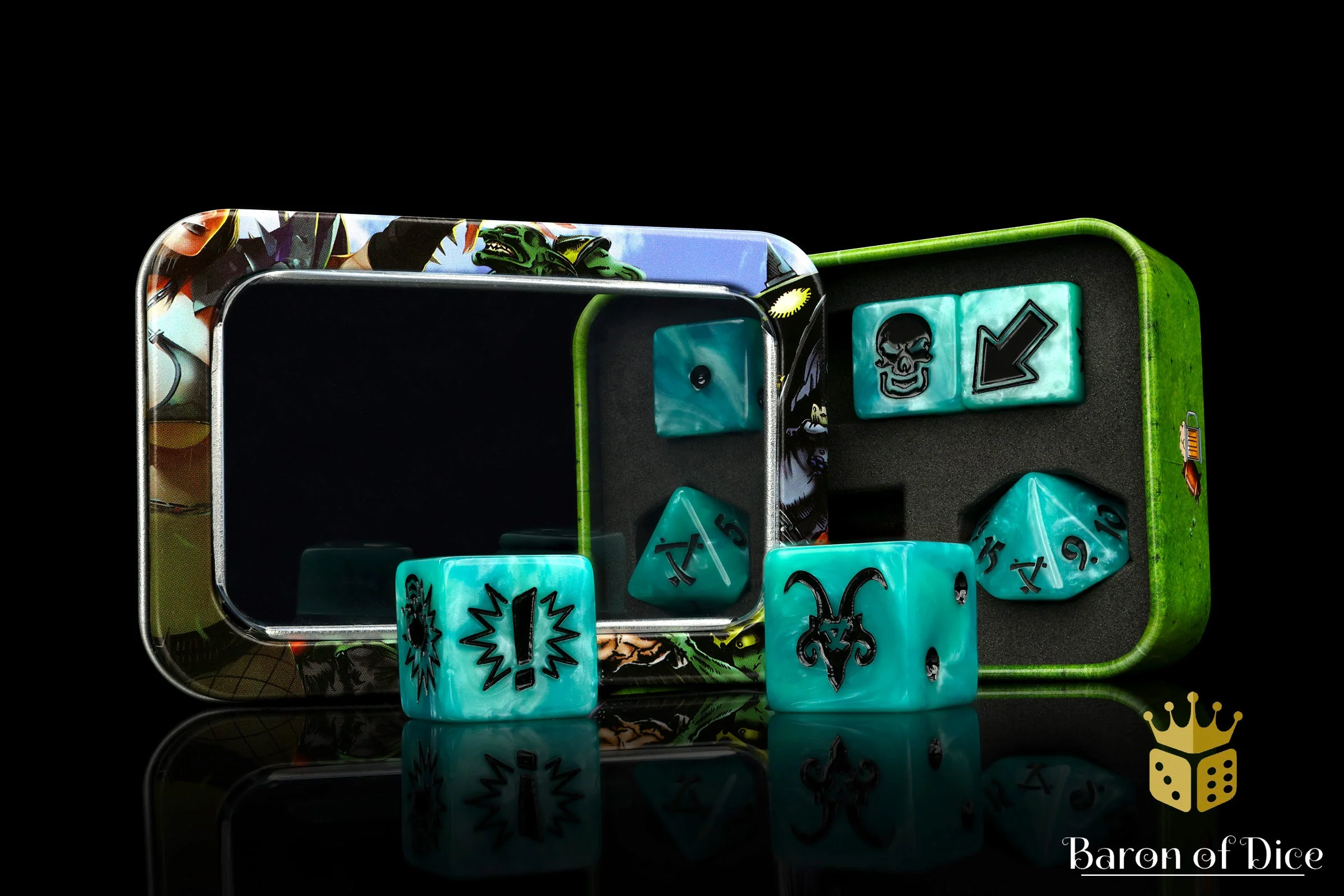 Ethereal Blue, Football Dice Sets - Image 12