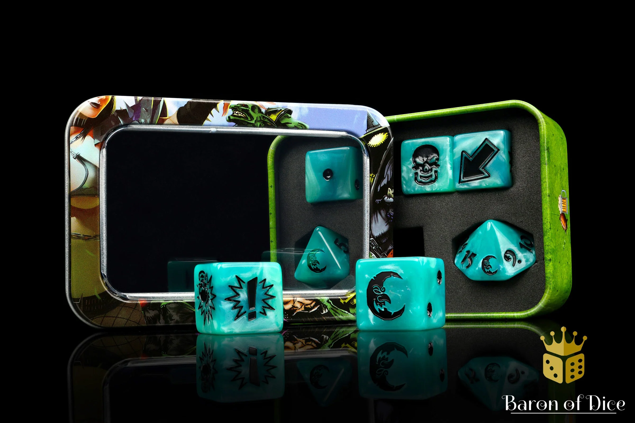 Ethereal Blue, Football Dice Sets - Image 13