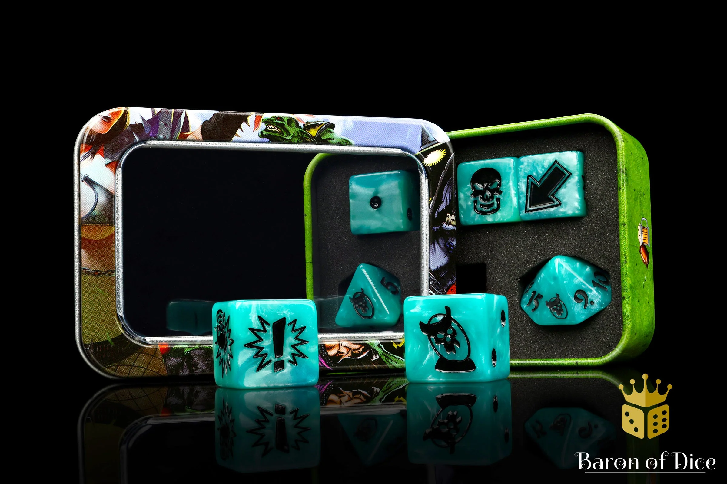 Ethereal Blue, Football Dice Sets - Image 8