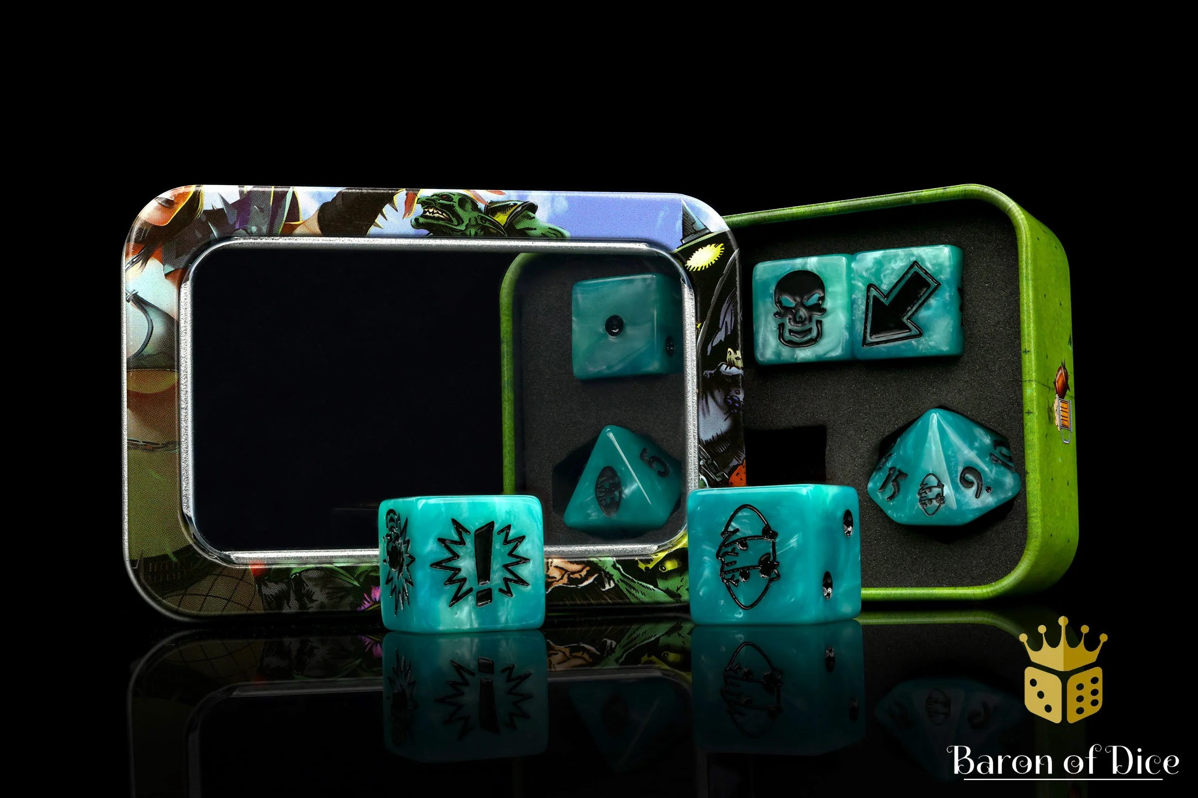 Ethereal Blue, Football Dice Sets - Image 9