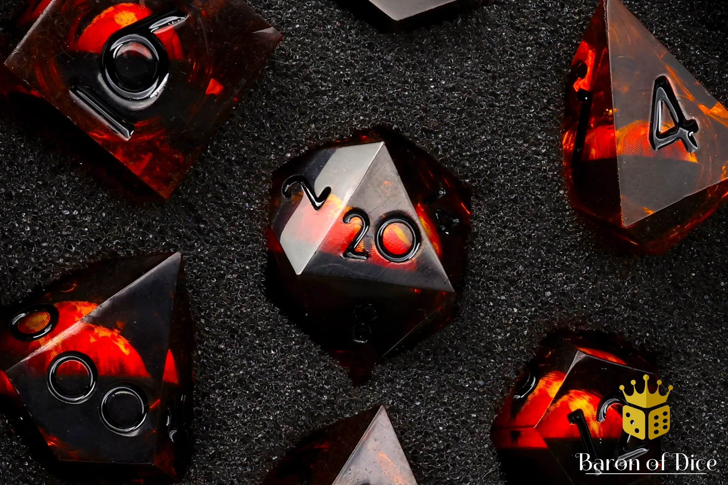 Evil Eye Sharp Edge Rpg Dice Set - 7 Pieces - Image 2