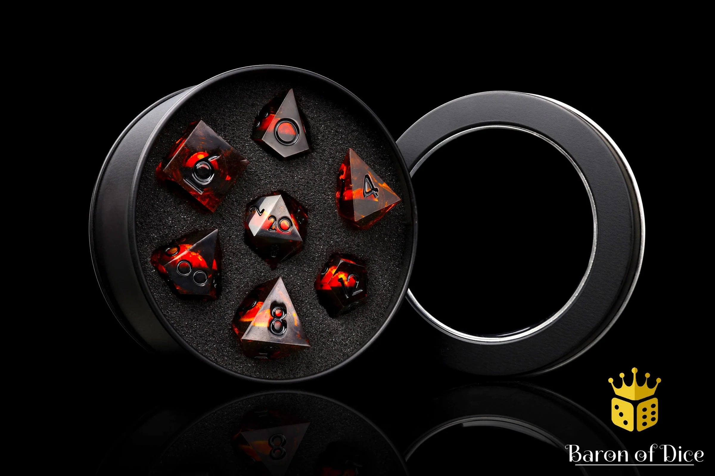 Evil Eye Sharp Edge Rpg Dice Set - 7 Pieces - Image 3