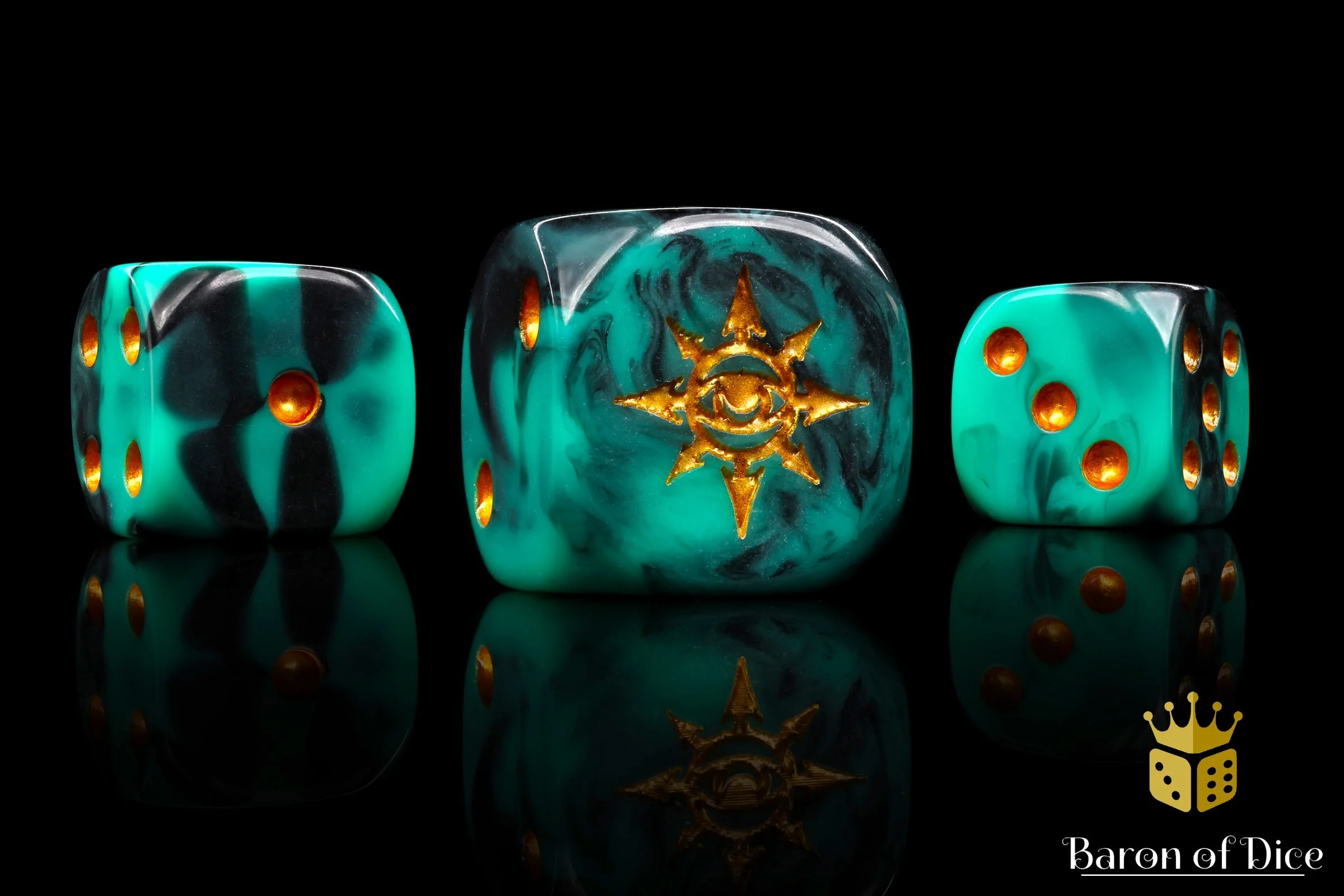 Eye Of Chaos, Aquamarine, Dice - Image 4