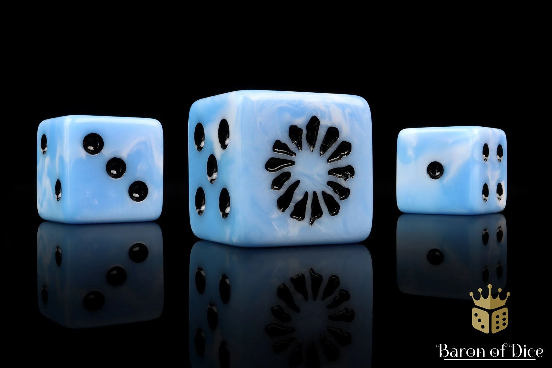 Fanged Maw, Blue Frost 16Mm Dice - Image 2