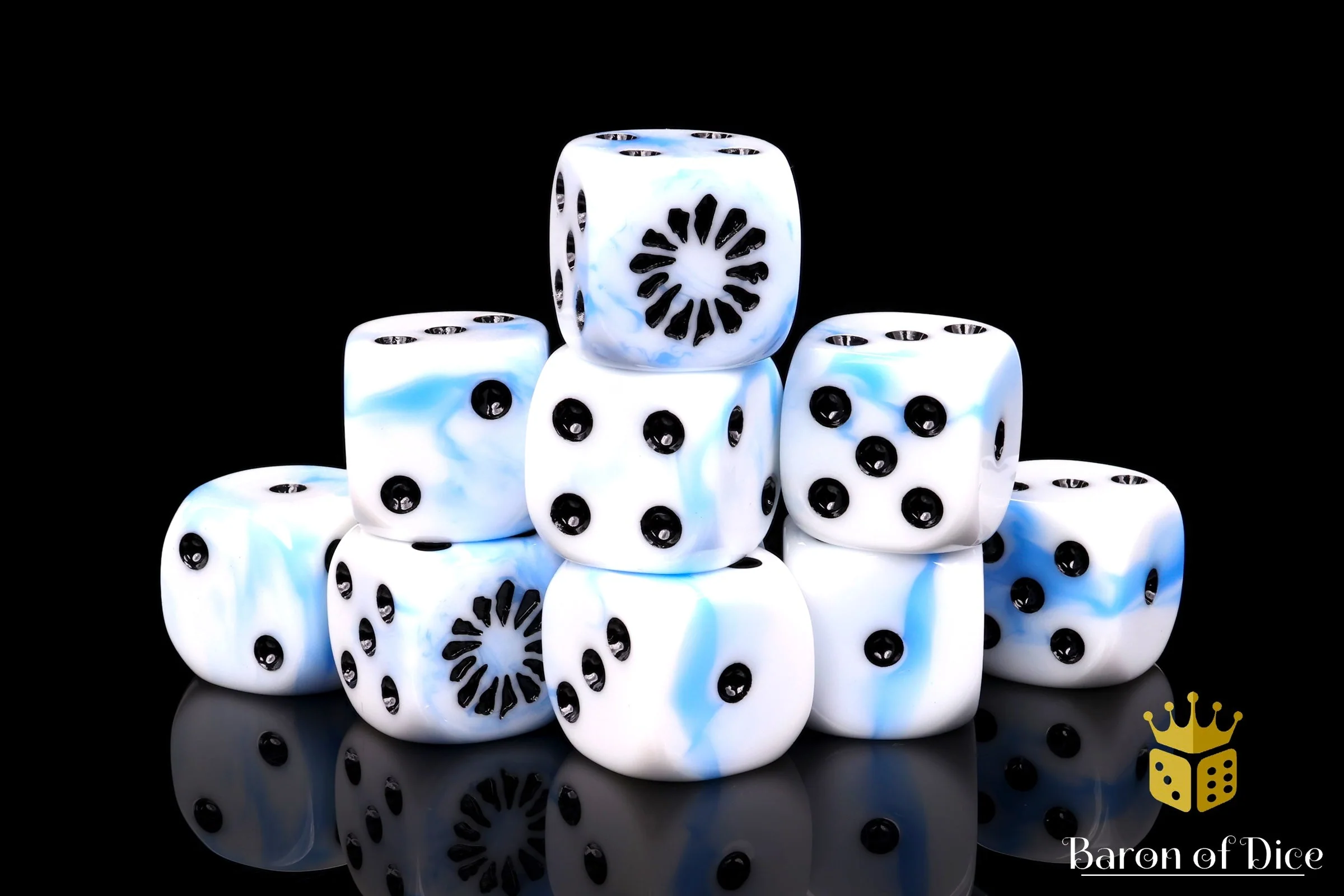 Fanged Maw, White Ice 16Mm Dice - Image 9