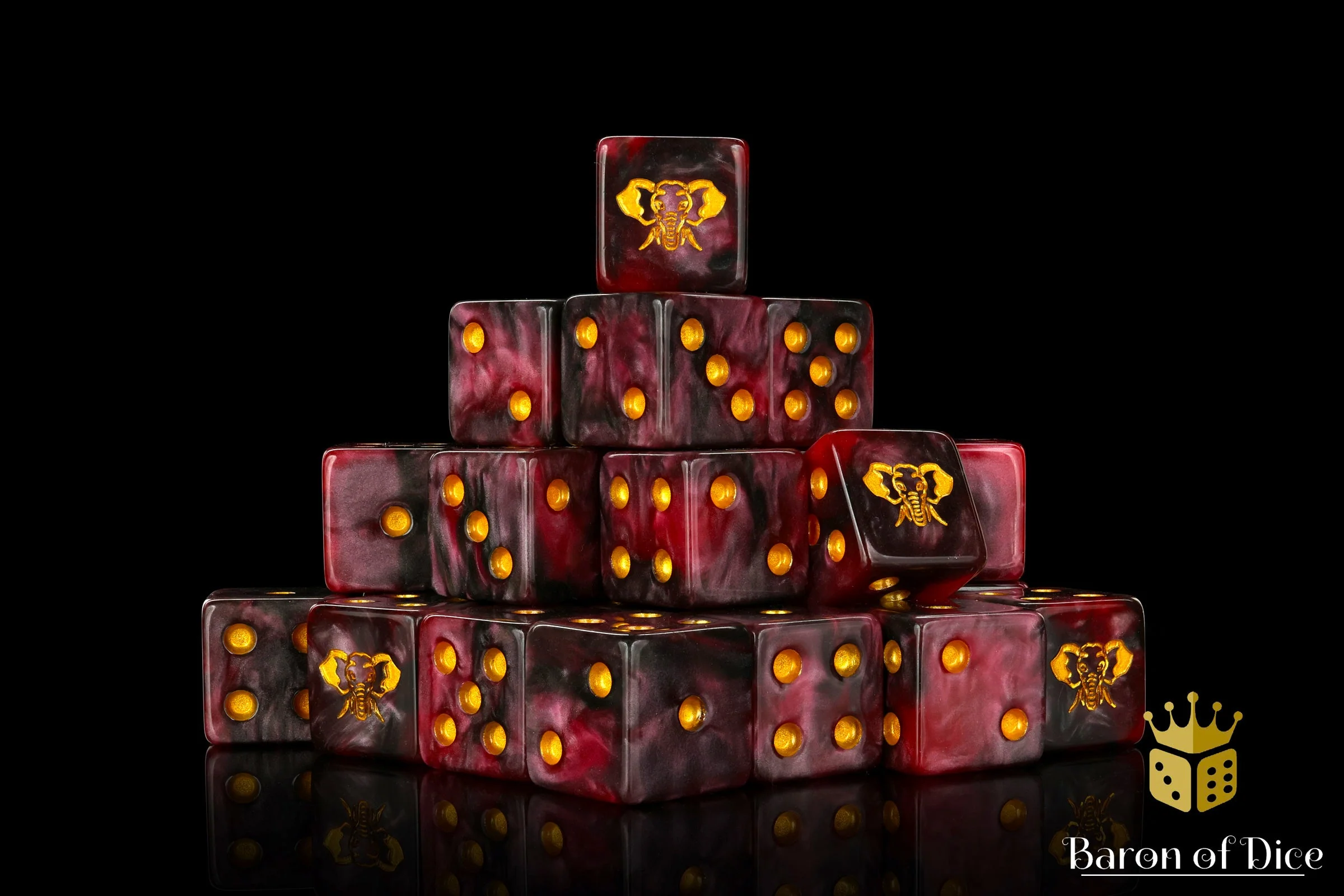 Four-Tusked Elephant, Square 16Mm Dice - Image 5