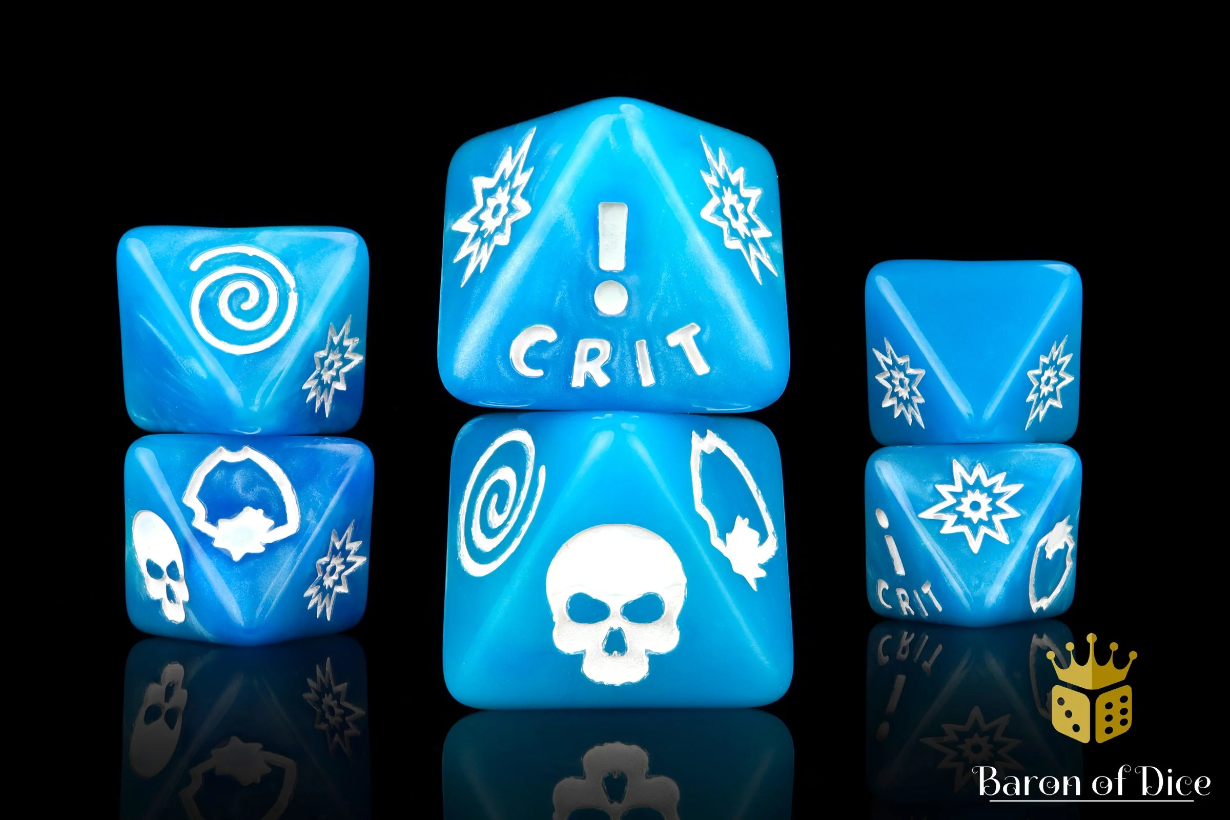 Generic Blue D8 Dice Set - Image 3