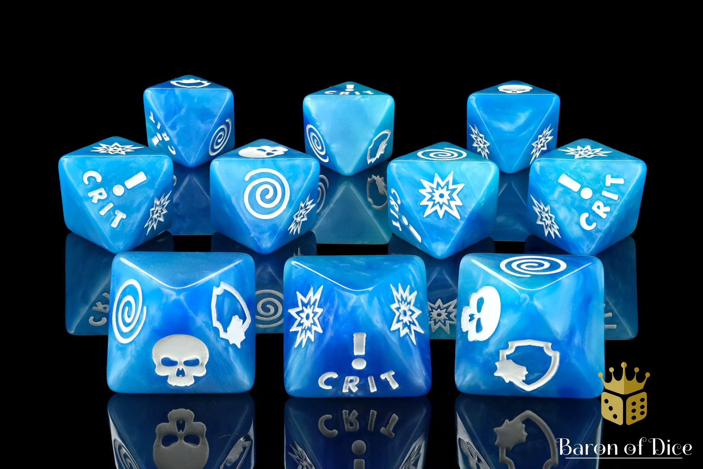 Generic Blue D8 Dice Set - Image 4