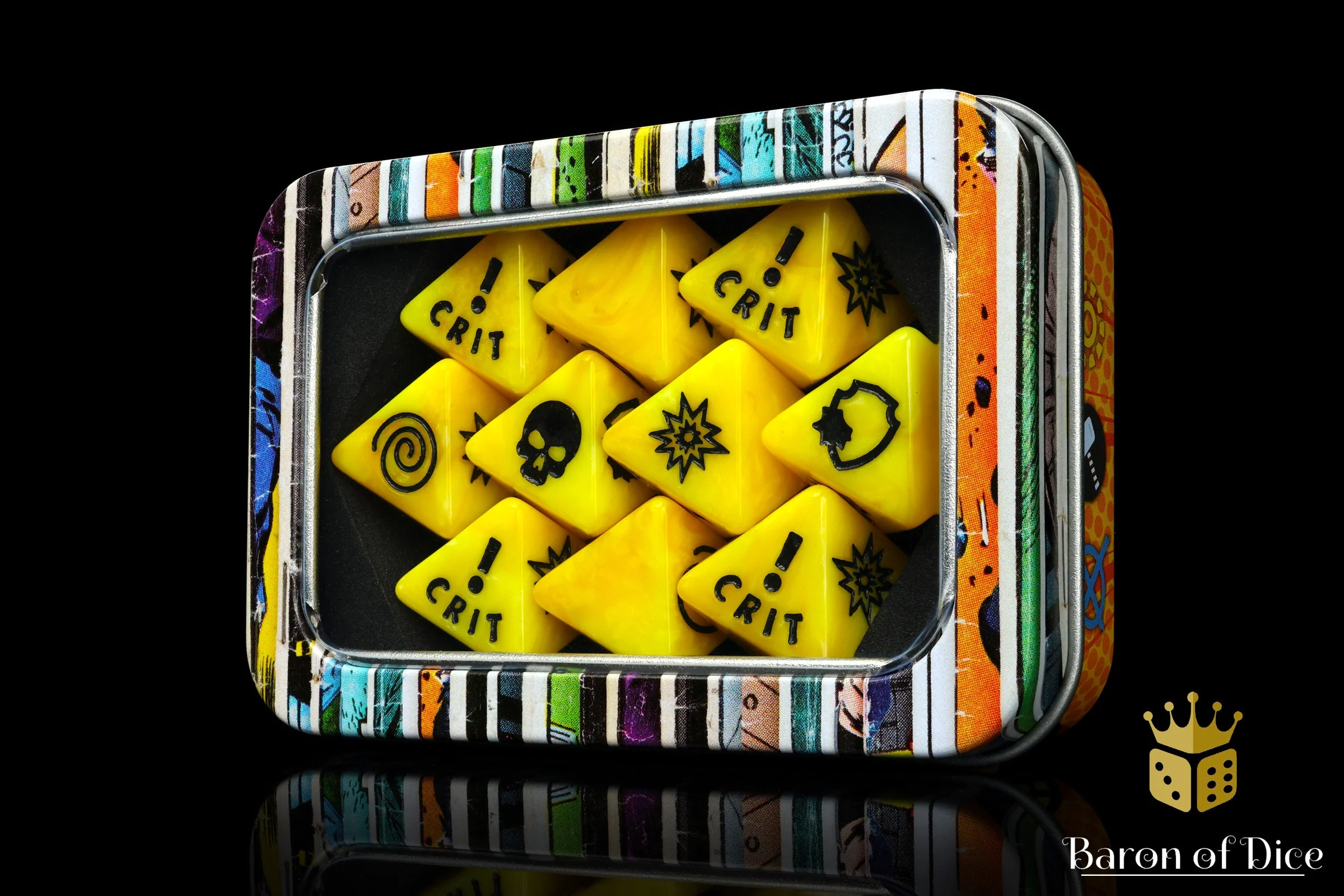 Generic Yellow D8 Dice Set - Image 5