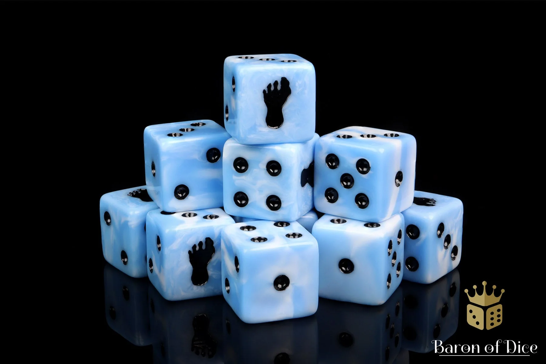 Giant Footprint, Blue Frost, Dice - Image 2